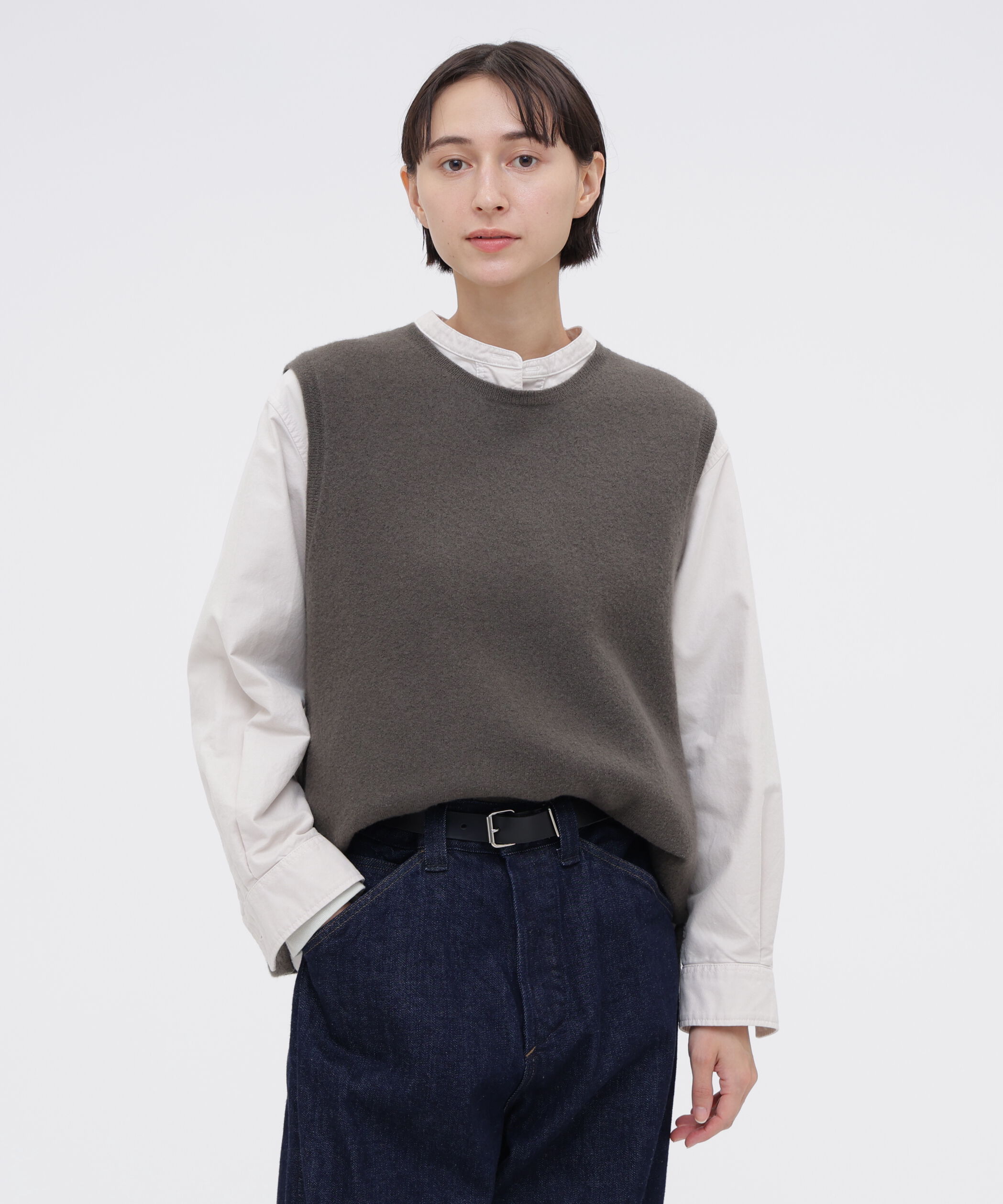 MHL.「FELTED DRY WOOL KNITWEAR」|ニット・セーター|TAUPE6