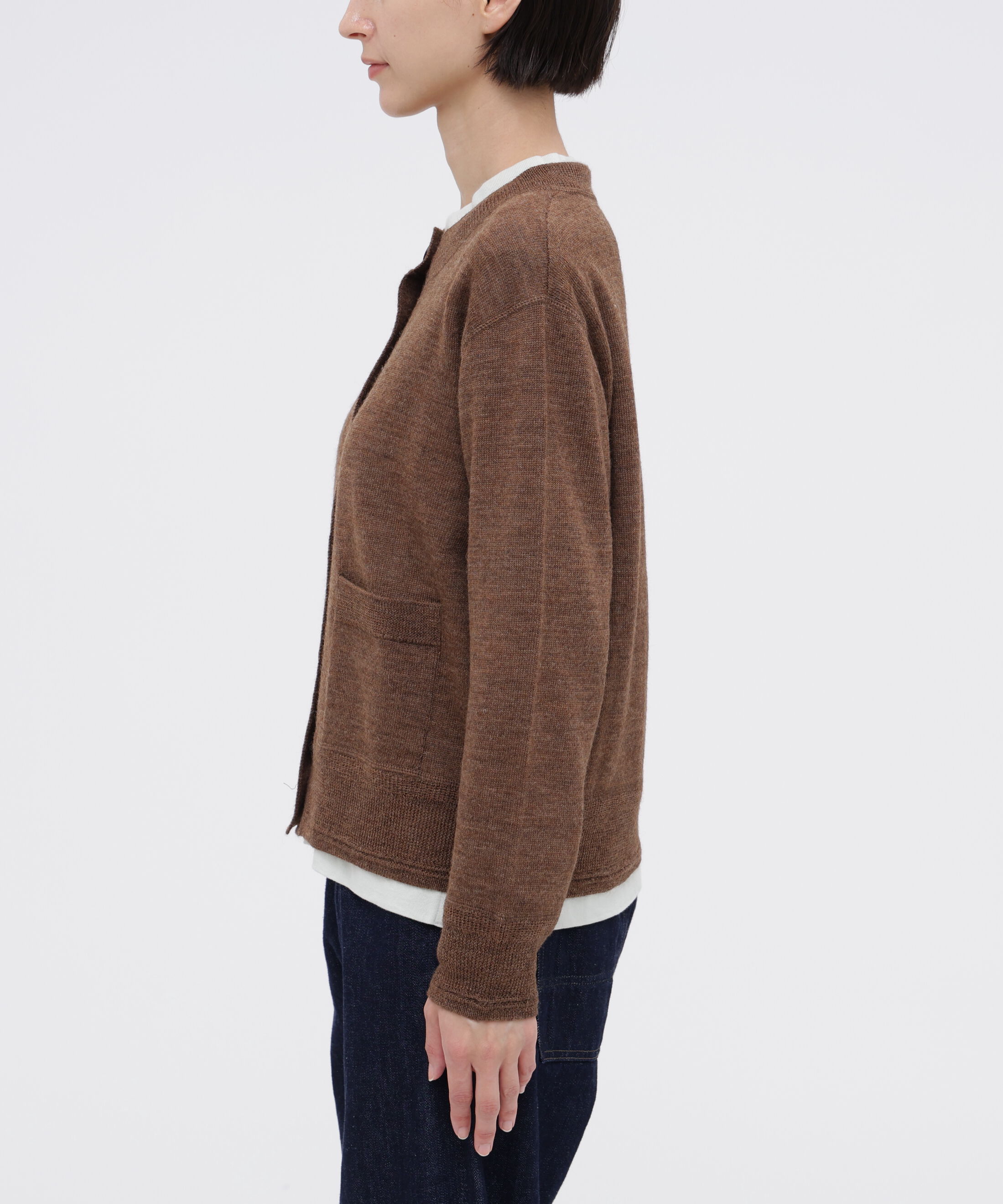 MHL.「ASH WOOL KNITWEAR」|カーディガン|