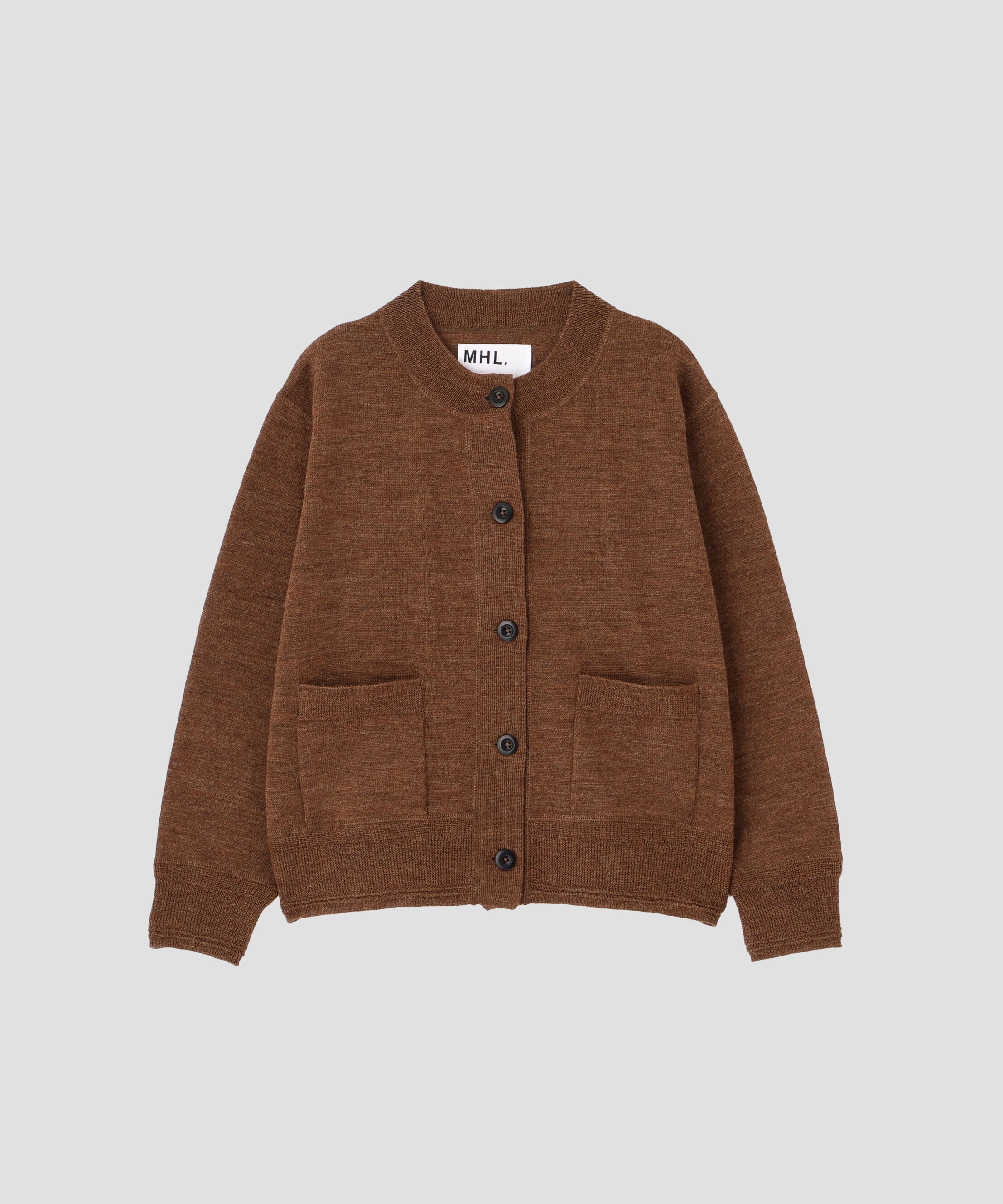 MHL.「ASH WOOL KNITWEAR」|カーディガン|