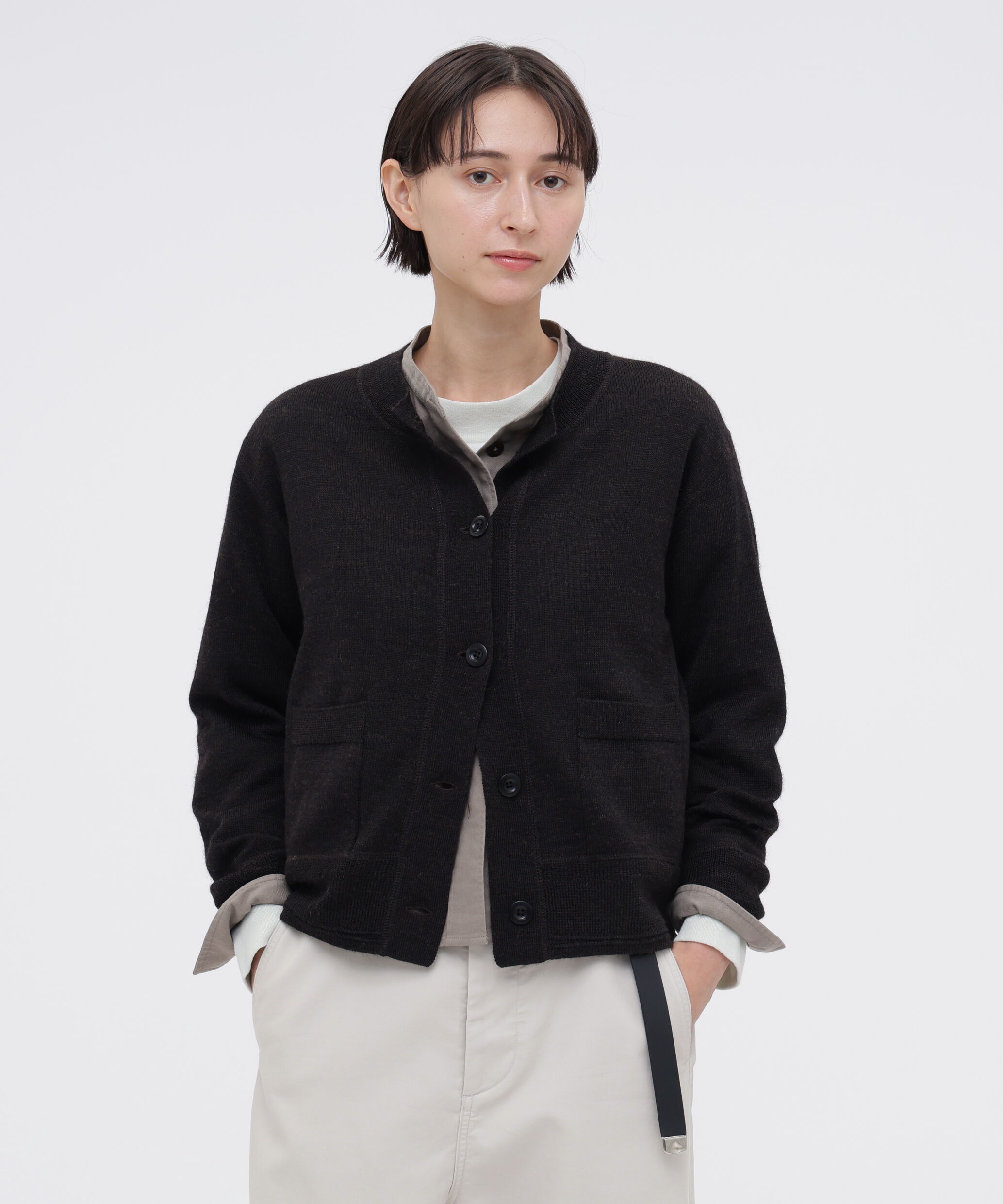 MHL.「ASH WOOL KNITWEAR」|カーディガン|DRAB2