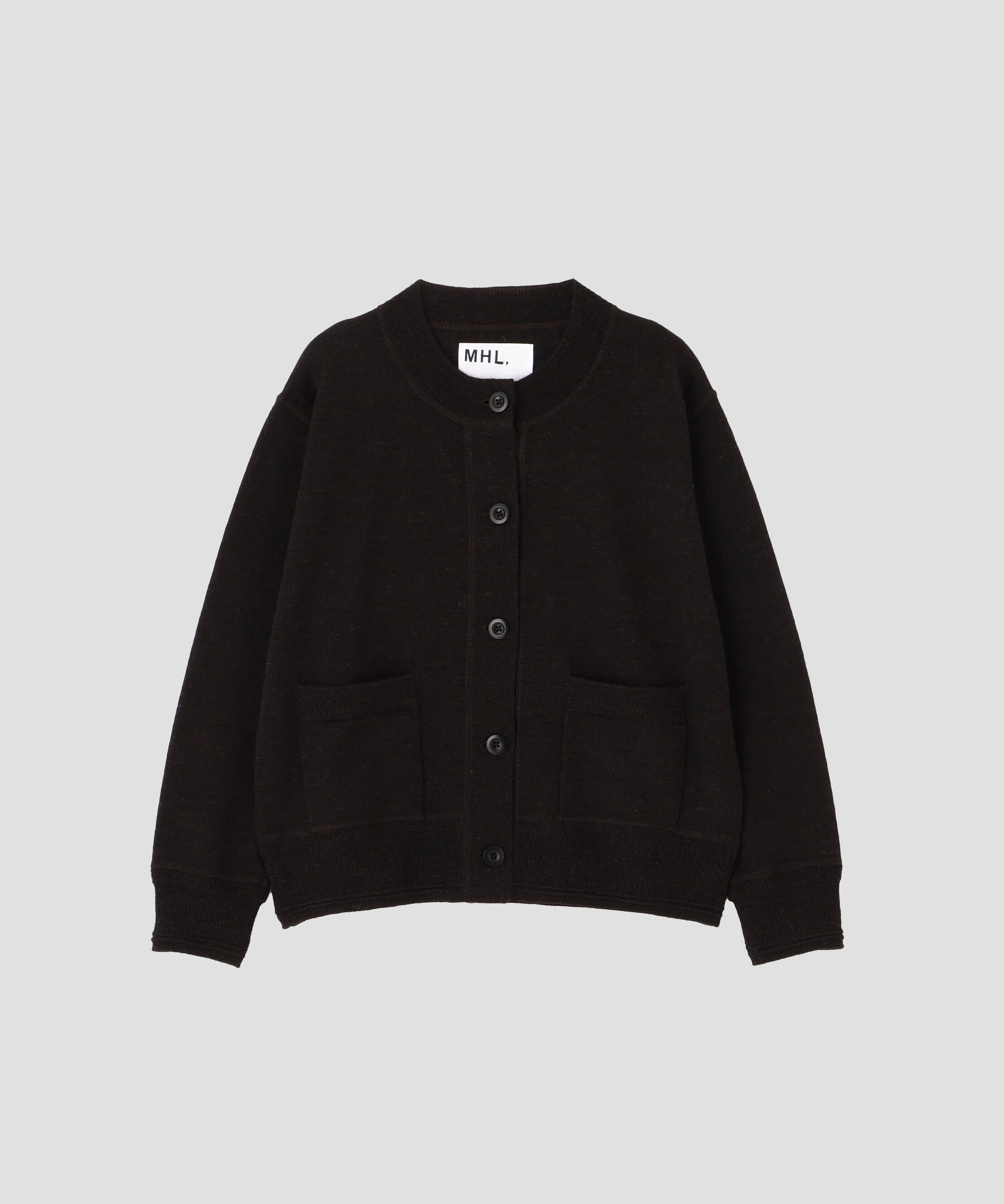 MHL.「ASH WOOL KNITWEAR」|カーディガン|
