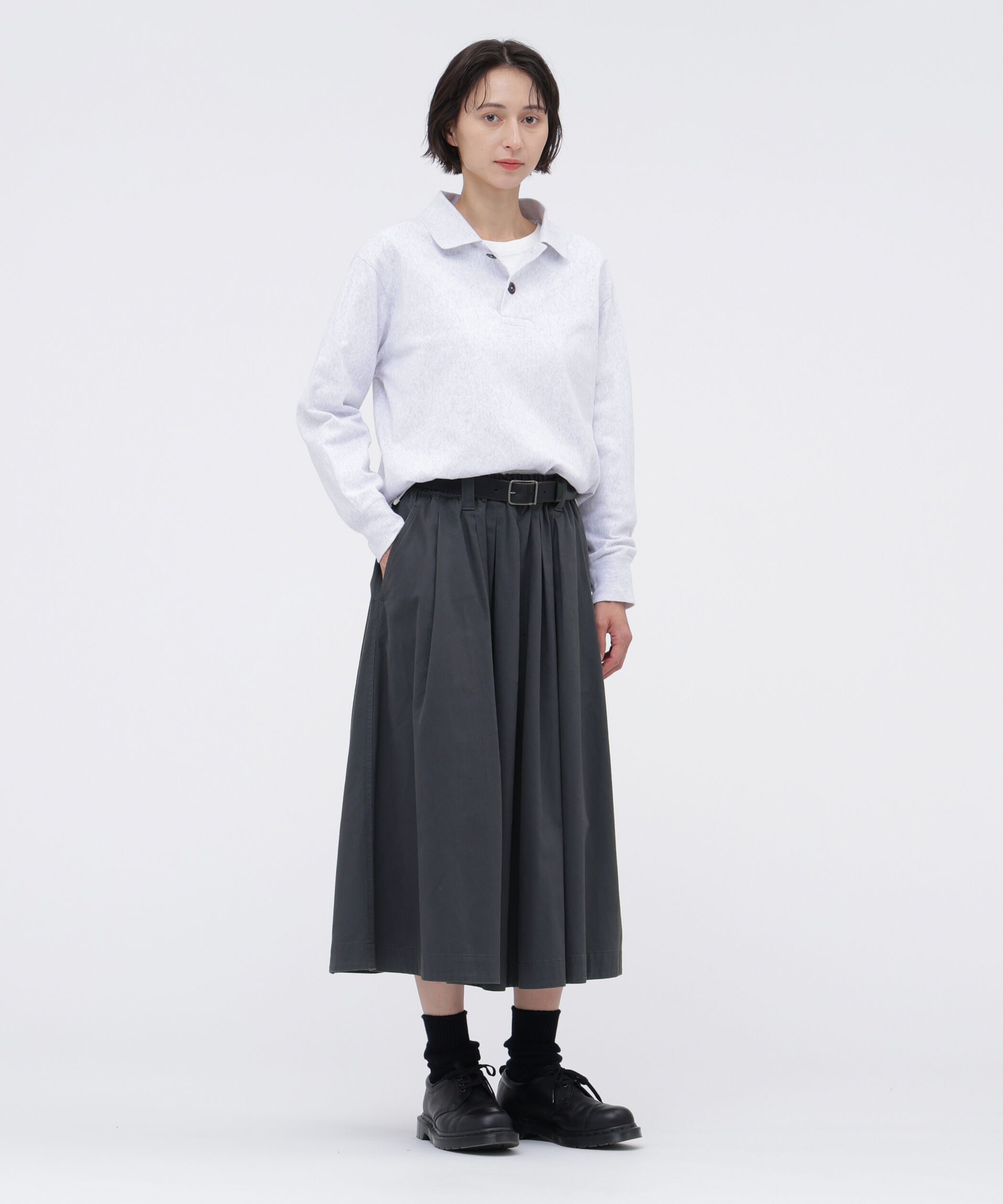 MHL.「FINE GRAIN COTTON JERSEY TOP」|Tシャツ・カットソー|