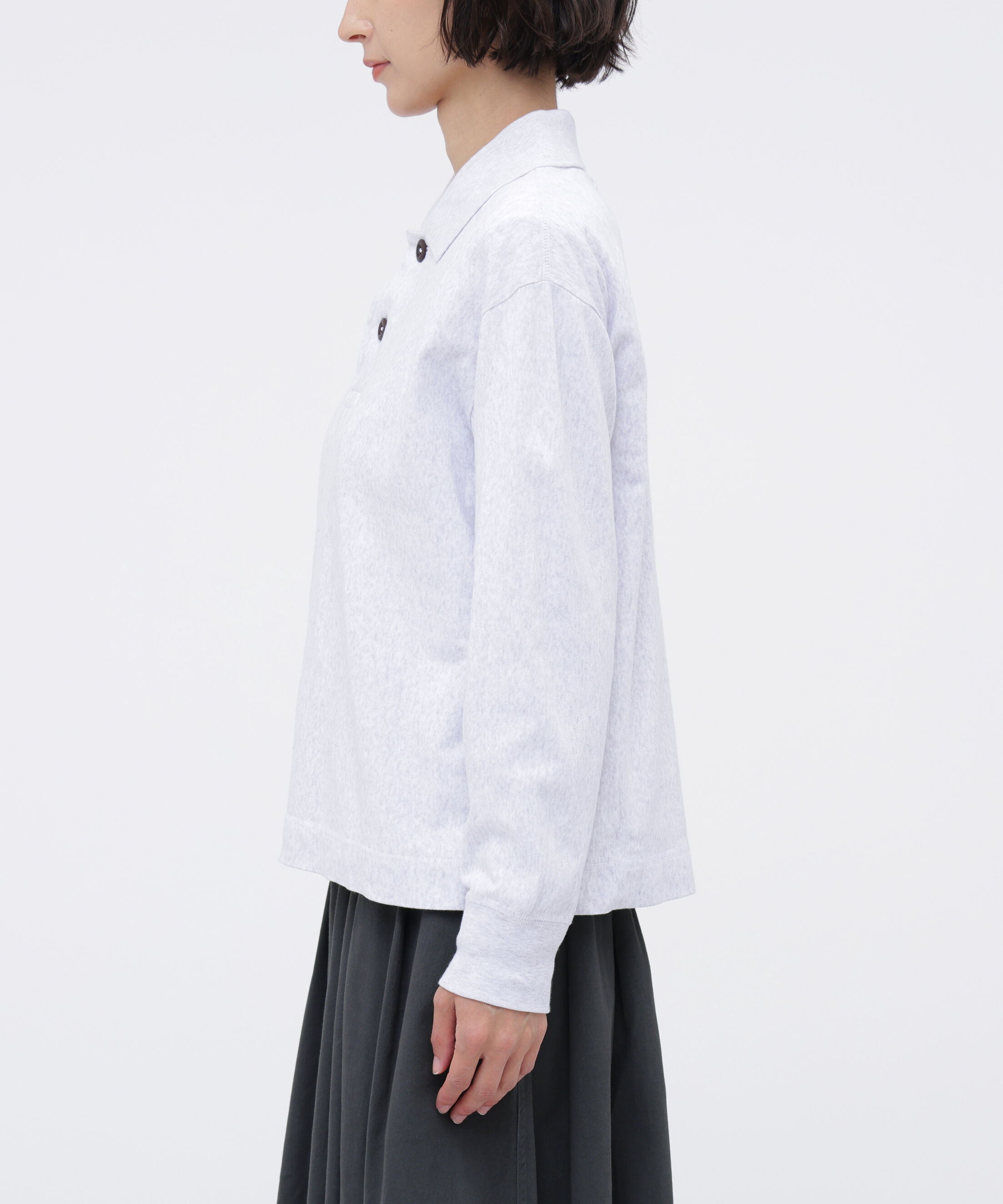 MHL.「FINE GRAIN COTTON JERSEY TOP」|Tシャツ・カットソー|