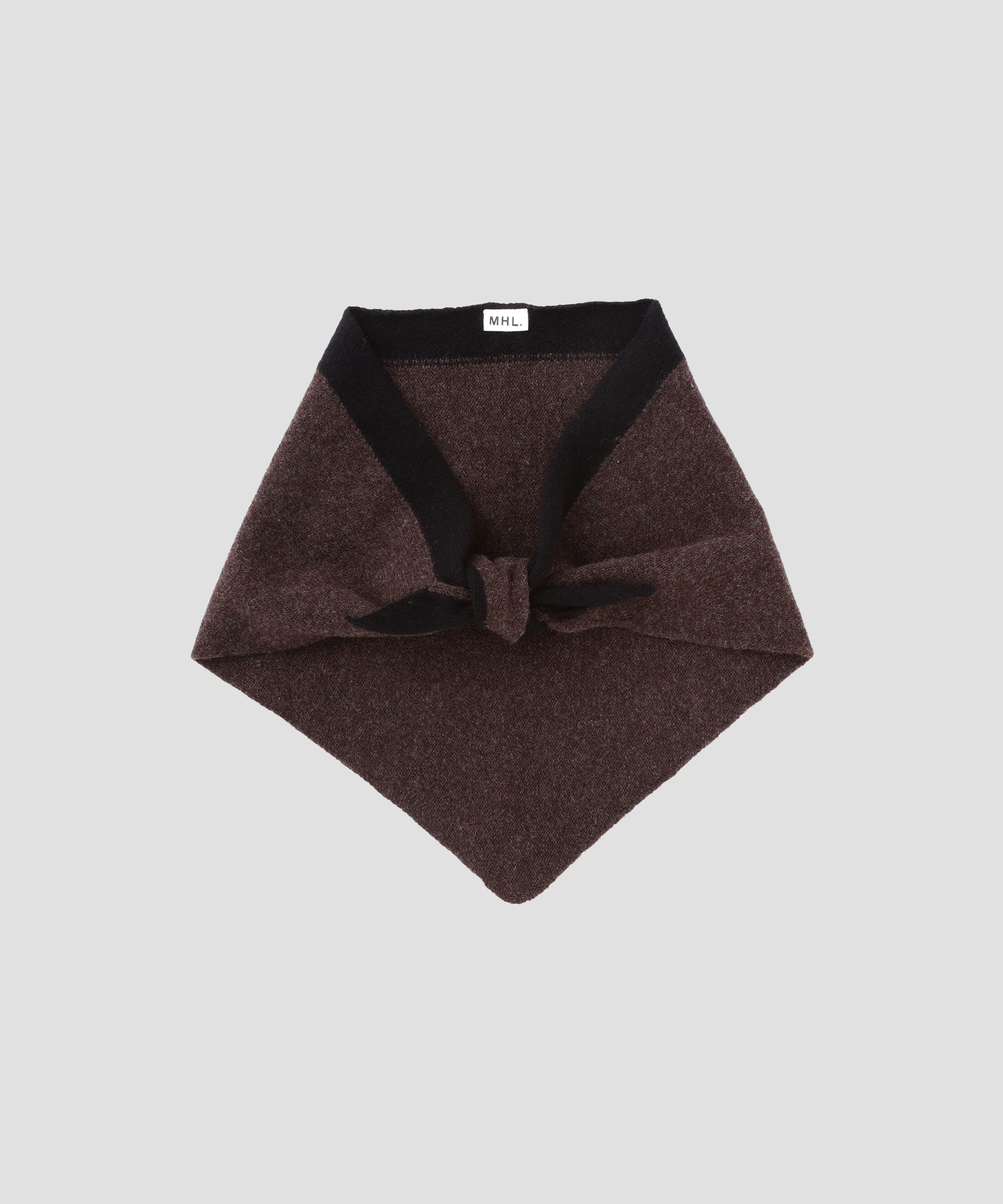 MHL.「MHL TIPPED SCOUT SCARF」|バンダナ・スカーフ|DARK BROWN2