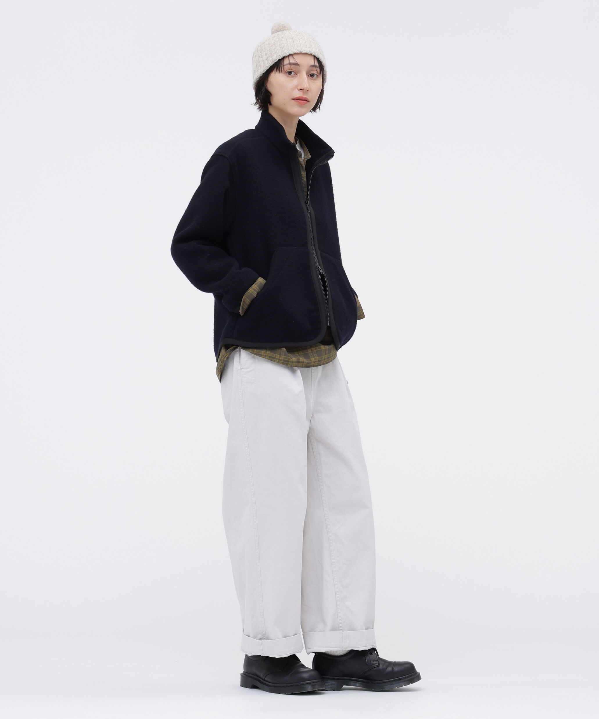 MHL.「SOFT WOOL FLEECE BLOUSON」|ブルゾン・スタジャン|