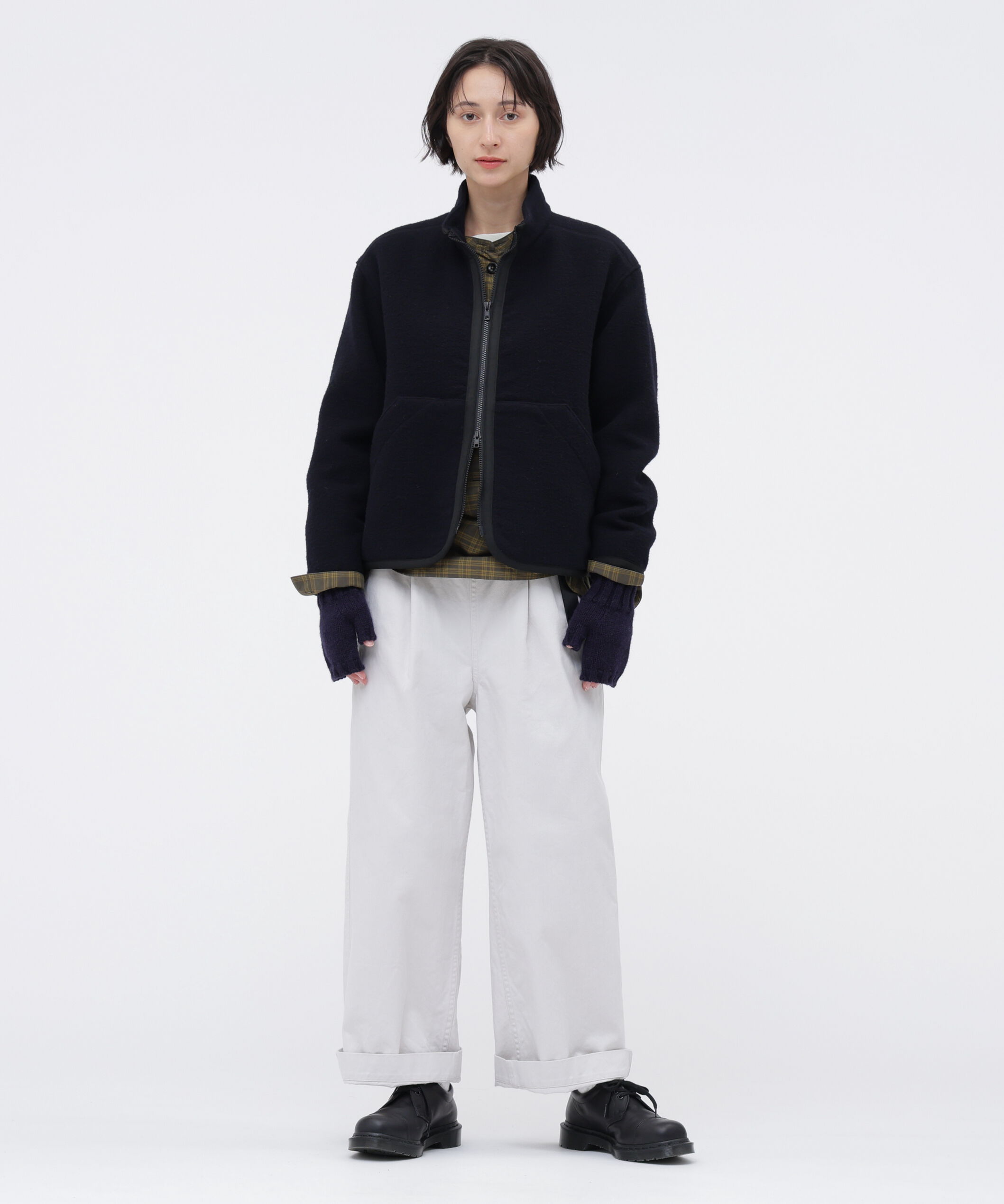 MHL.「SOFT WOOL FLEECE BLOUSON」|ブルゾン・スタジャン|