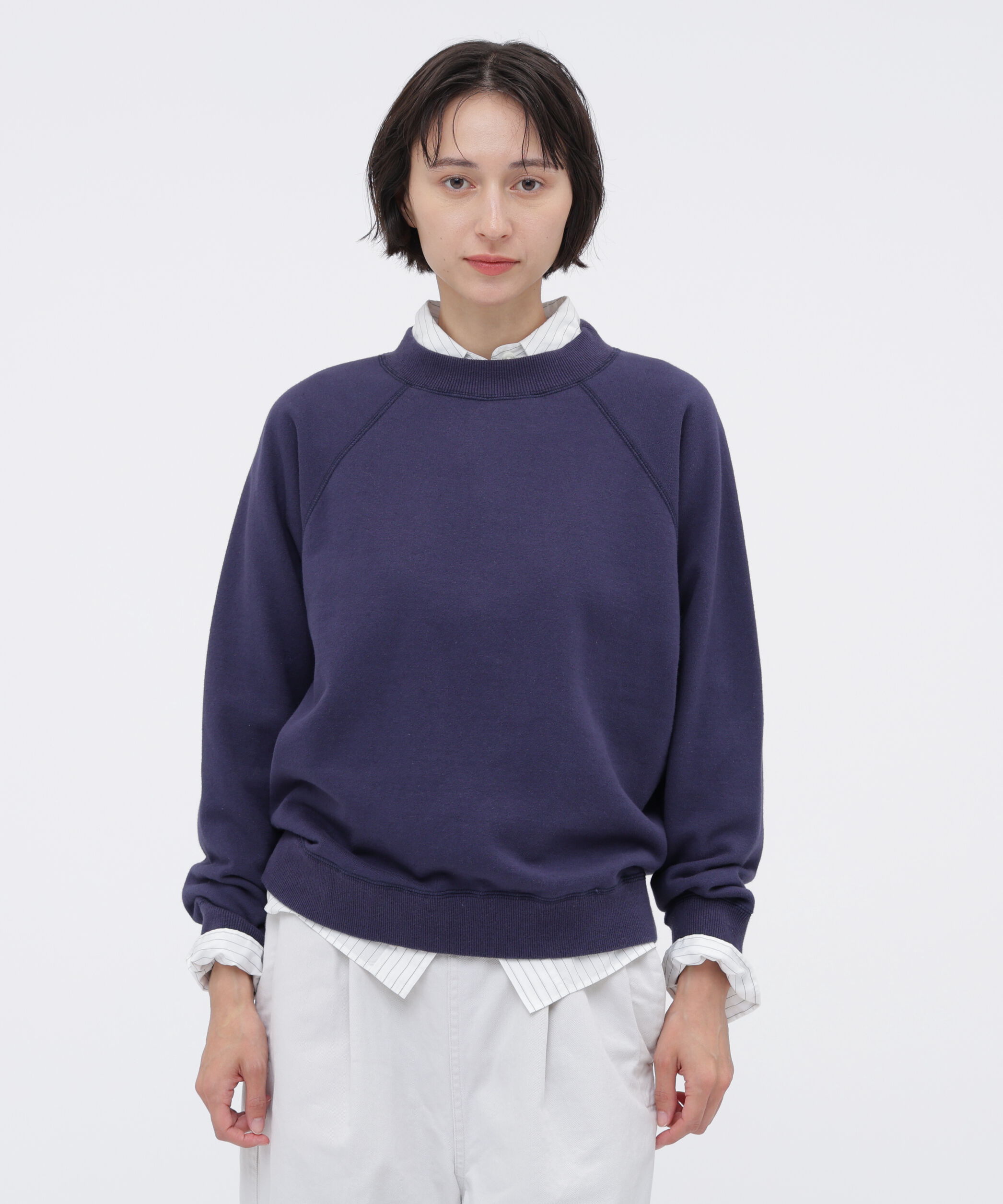 MHL.「UPCYCLED LOOPBACK JERSEY TOP」|Tシャツ・カットソー|DARK BLUE4