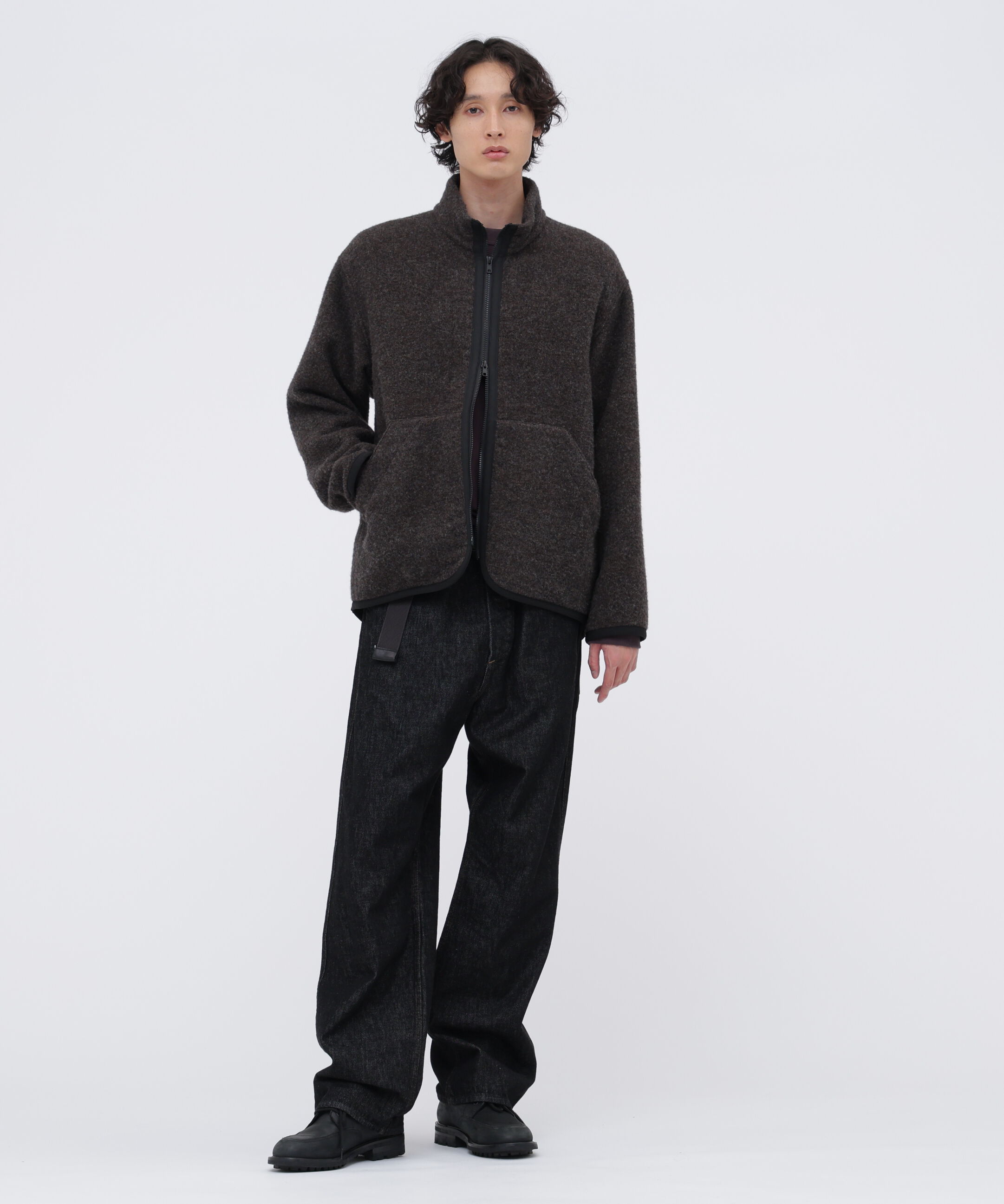 MHL.「SOFT WOOL FLEECE BLOUSON」|ブルゾン・スタジャン|
