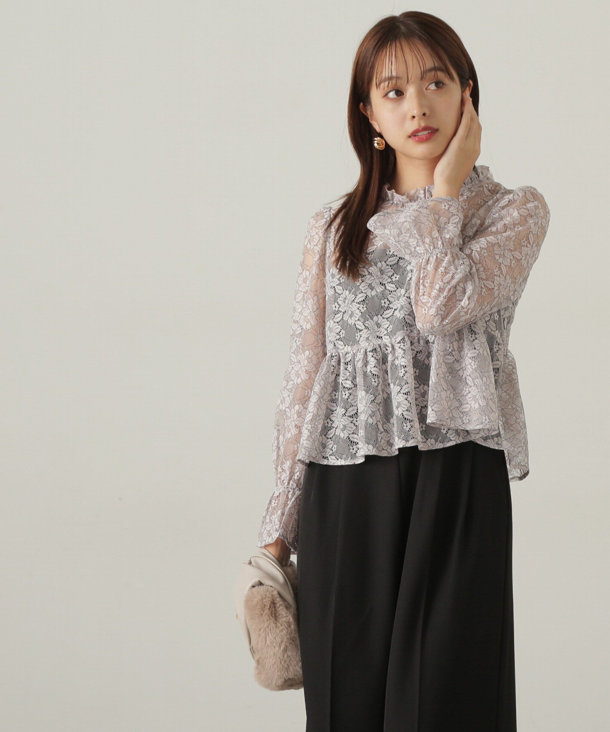 PROPORTION BODY DRESSING「2wayレースペプラムセットアップ　24AW」|ワンピース|