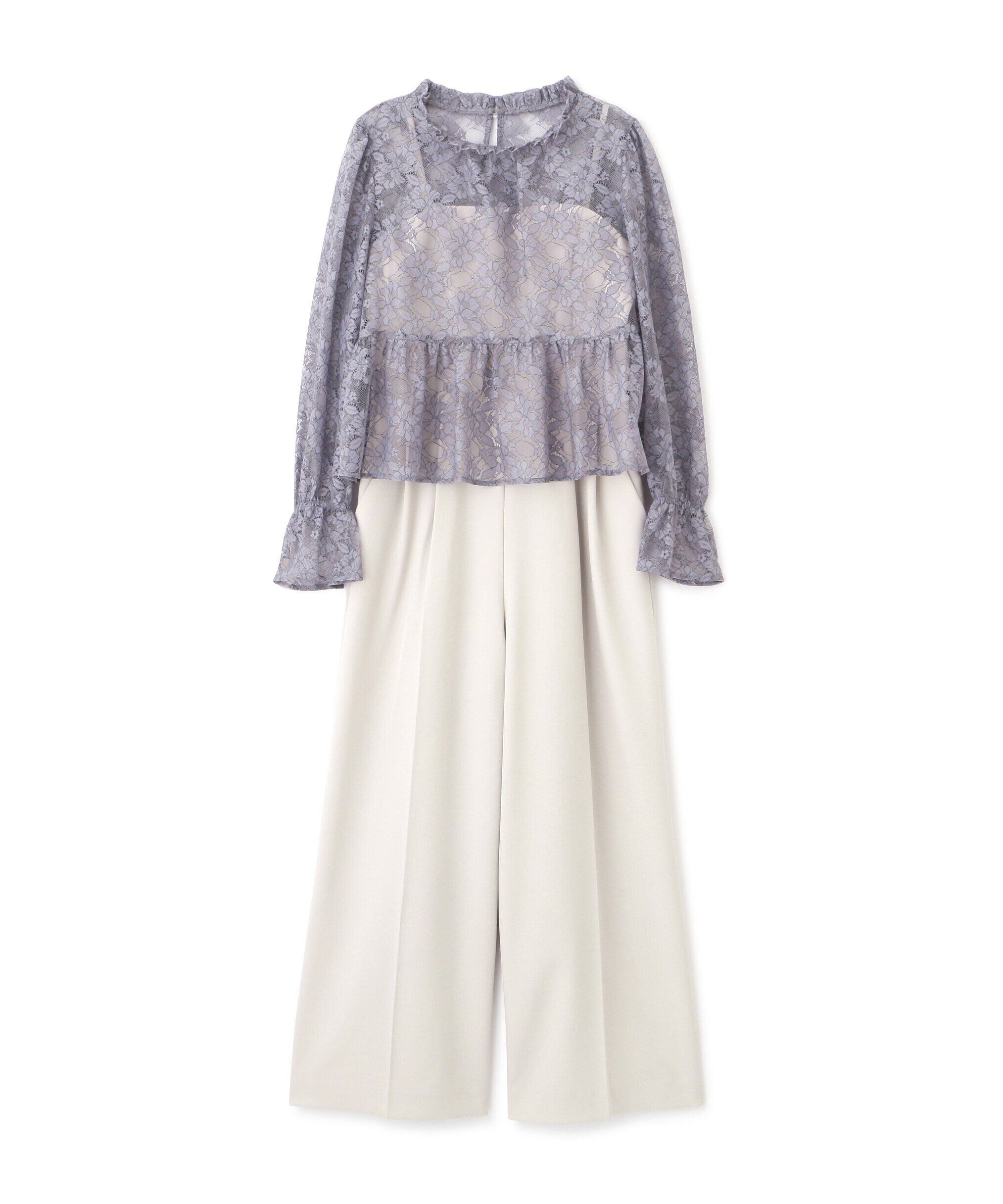 PROPORTION BODY DRESSING「2wayレースペプラムセットアップ　24AW」|ワンピース|