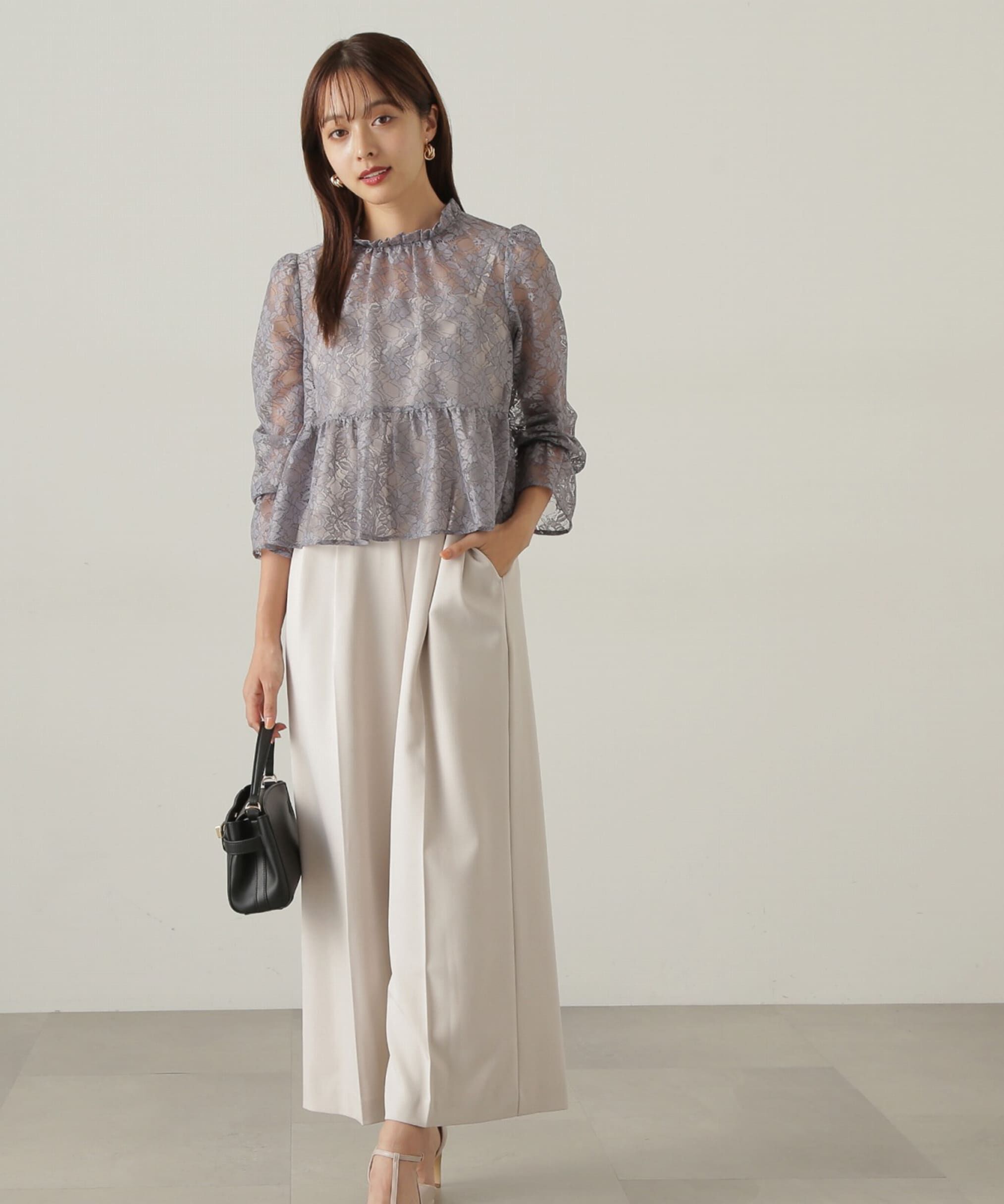 PROPORTION BODY DRESSING「2wayレースペプラムセットアップ　24AW」|ワンピース|