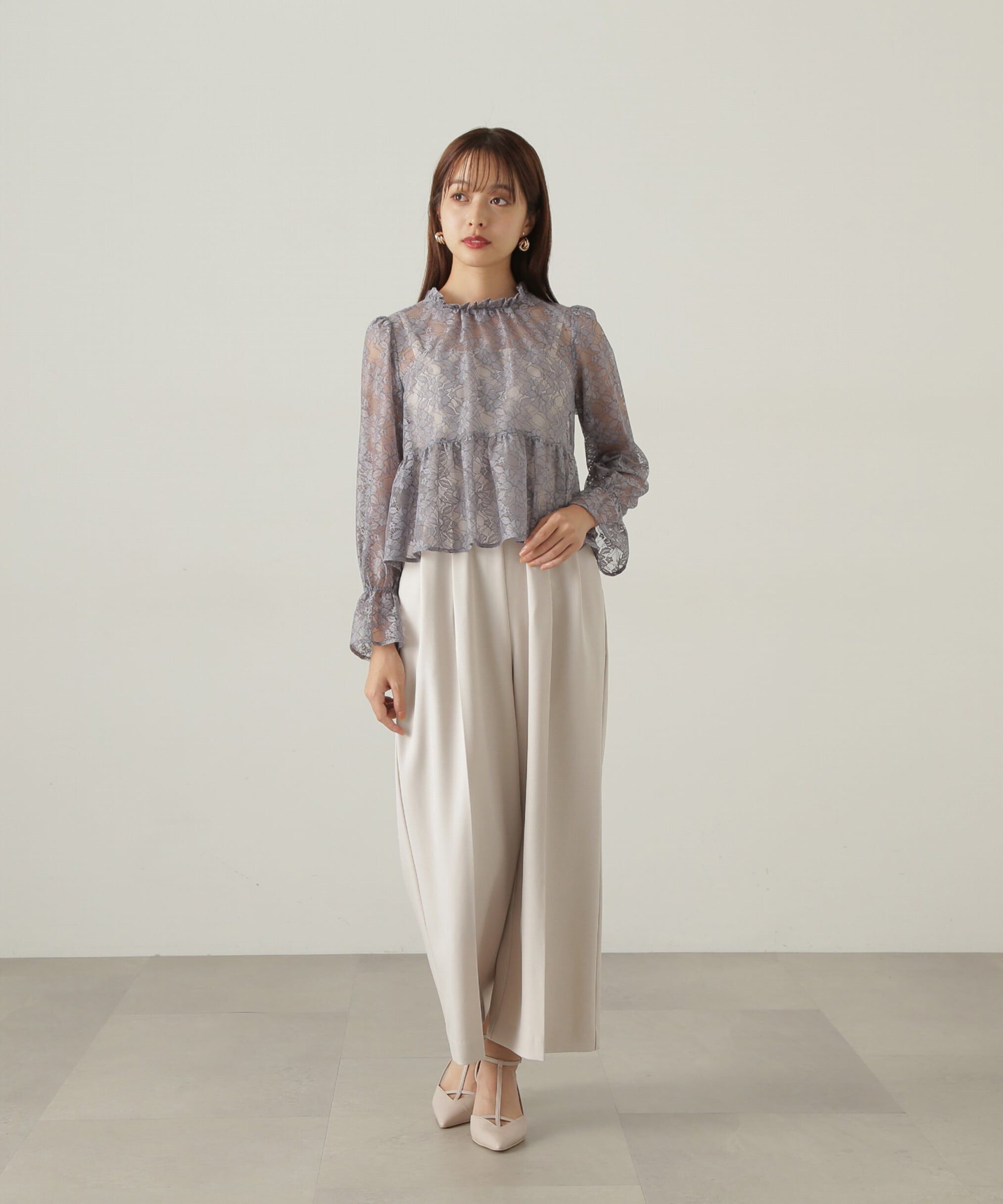 PROPORTION BODY DRESSING「2wayレースペプラムセットアップ　24AW」|ワンピース|
