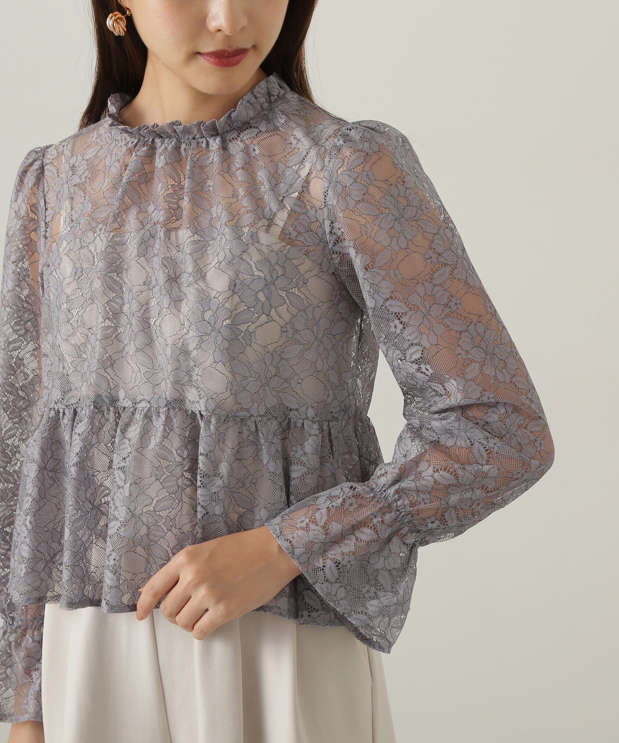 PROPORTION BODY DRESSING「2wayレースペプラムセットアップ　24AW」|ワンピース|