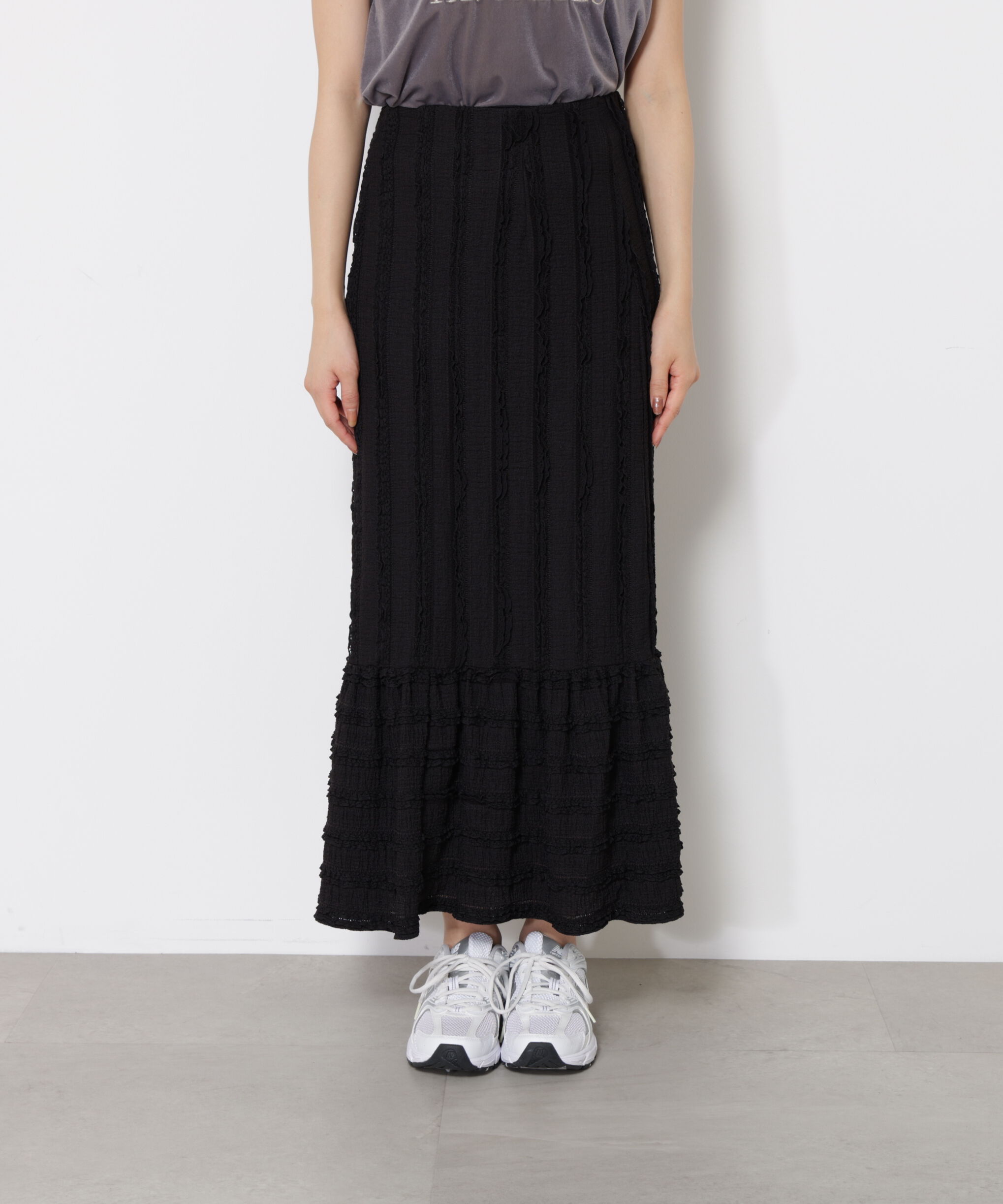 PROPORTION BODY DRESSING「カットレース切り替えスカート」|スカート|