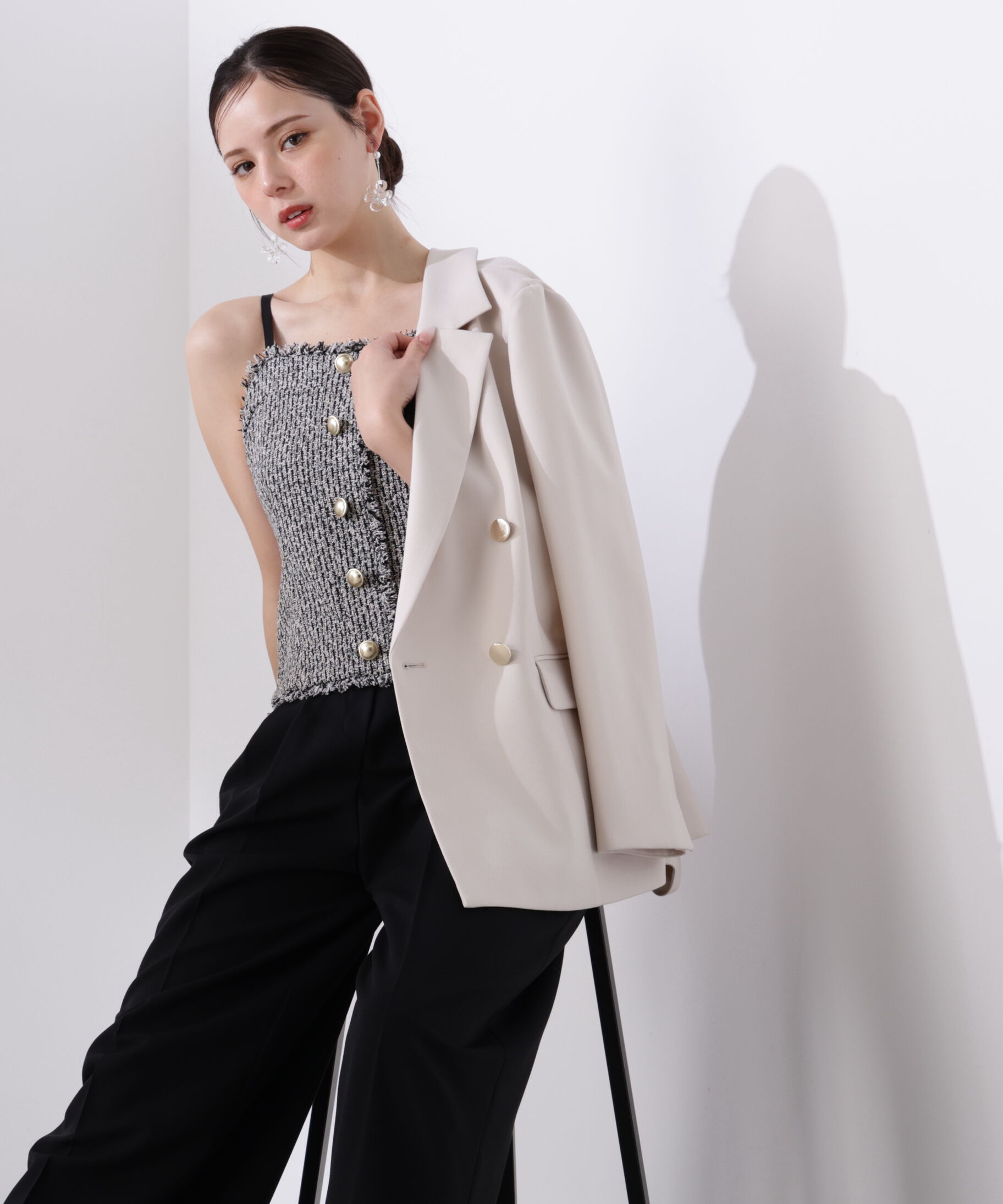 PROPORTION BODY DRESSING「＜L＞MIXキャミオールインワン　26SS」|ワンピース|