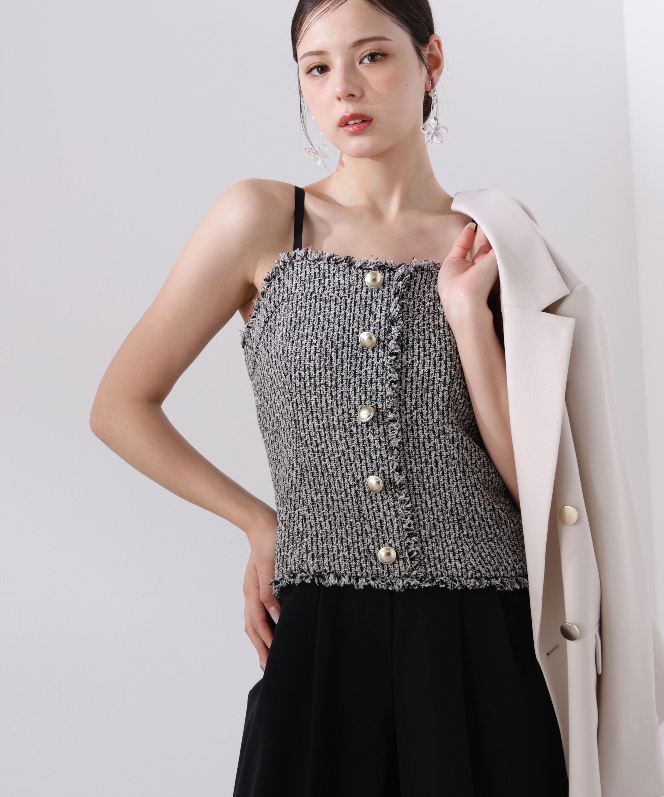 PROPORTION BODY DRESSING「＜L＞MIXキャミオールインワン　26SS」|ワンピース|