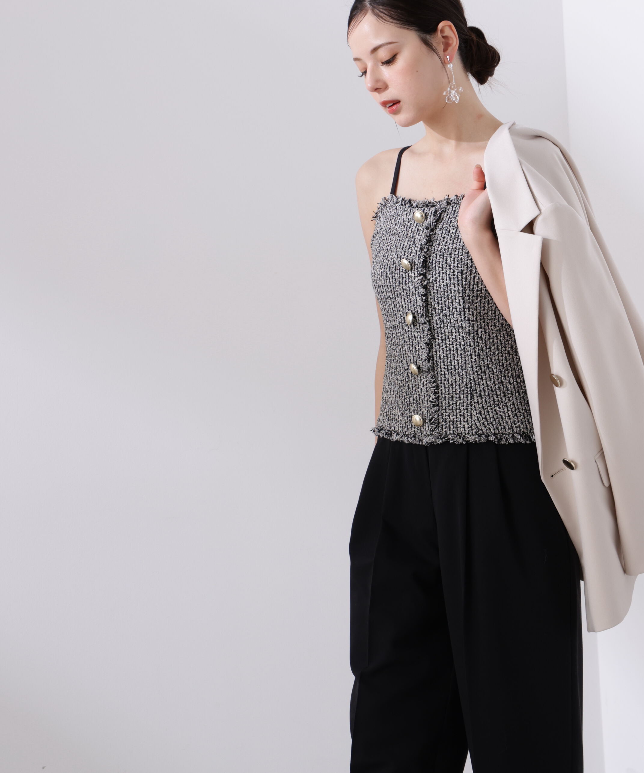 PROPORTION BODY DRESSING「＜L＞MIXキャミオールインワン　26SS」|ワンピース|