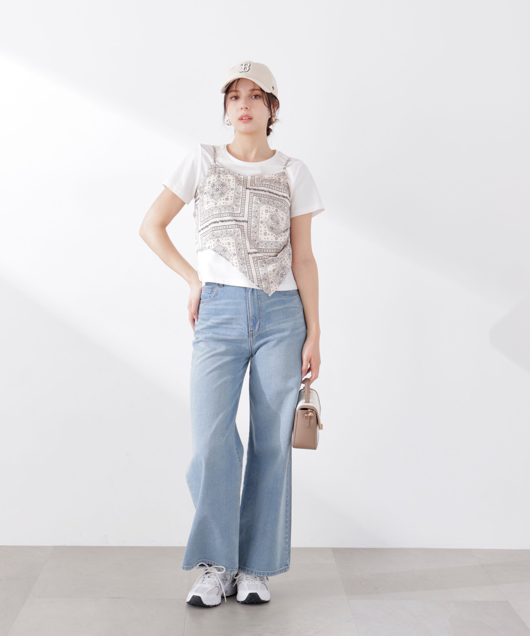 PROPORTION BODY DRESSING「《EDIT COLOGNE》ビスチェ付きカットソー 26SS」|Tシャツ・カットソー|