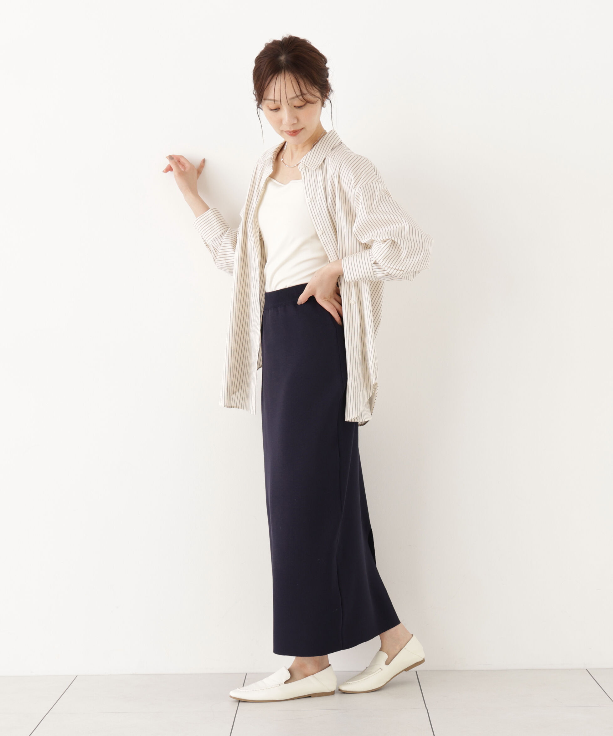 PROPORTION BODY DRESSING「ホイップヘムニットセットアップ 26AW」|ワンピース|