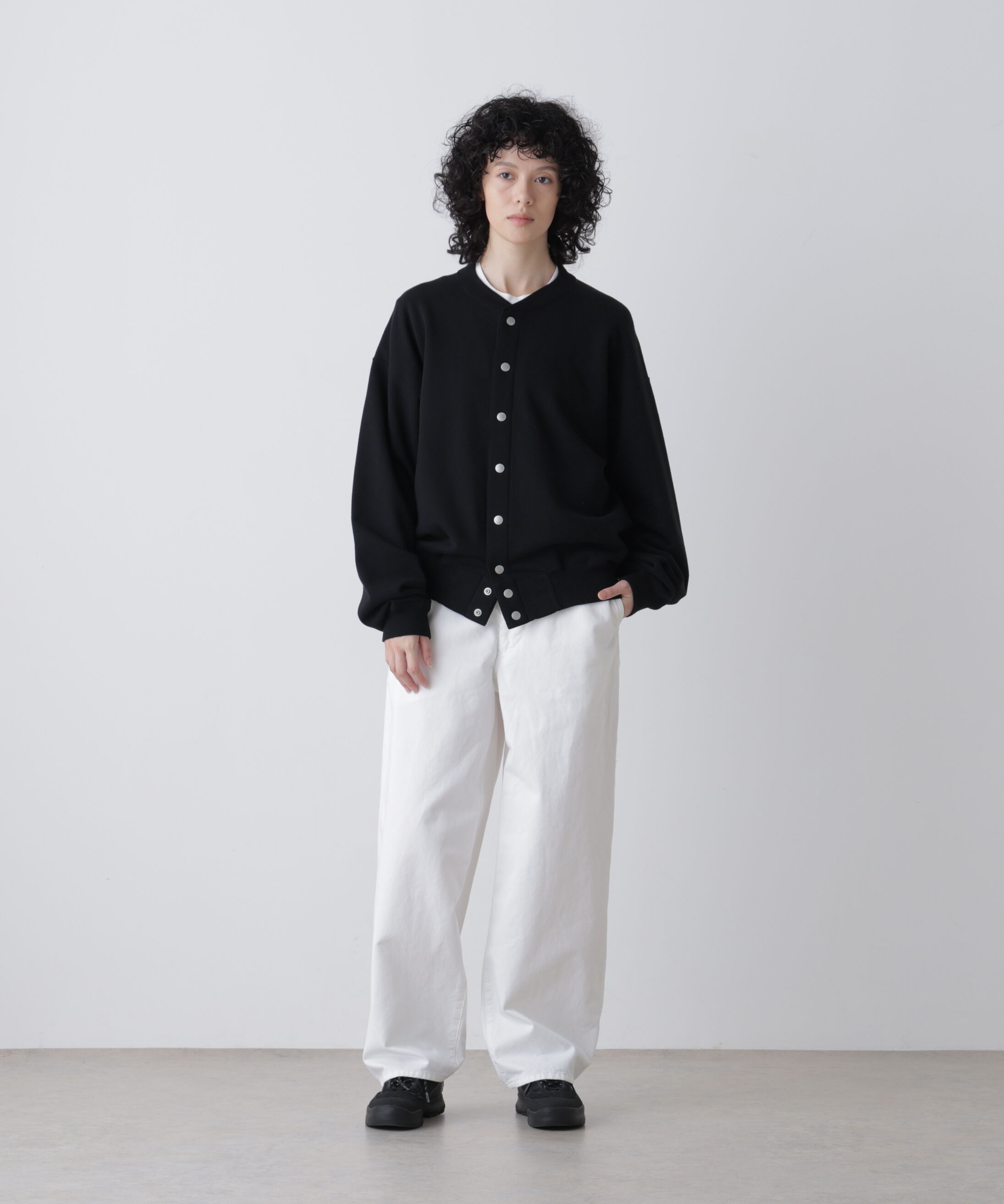 YLEVE 「Ｙ /  [UNISEX] ORGANIC COTTON HEAVY WEIGHT FLEECE SNAP CARDIGAN」|Tシャツ・カットソー|