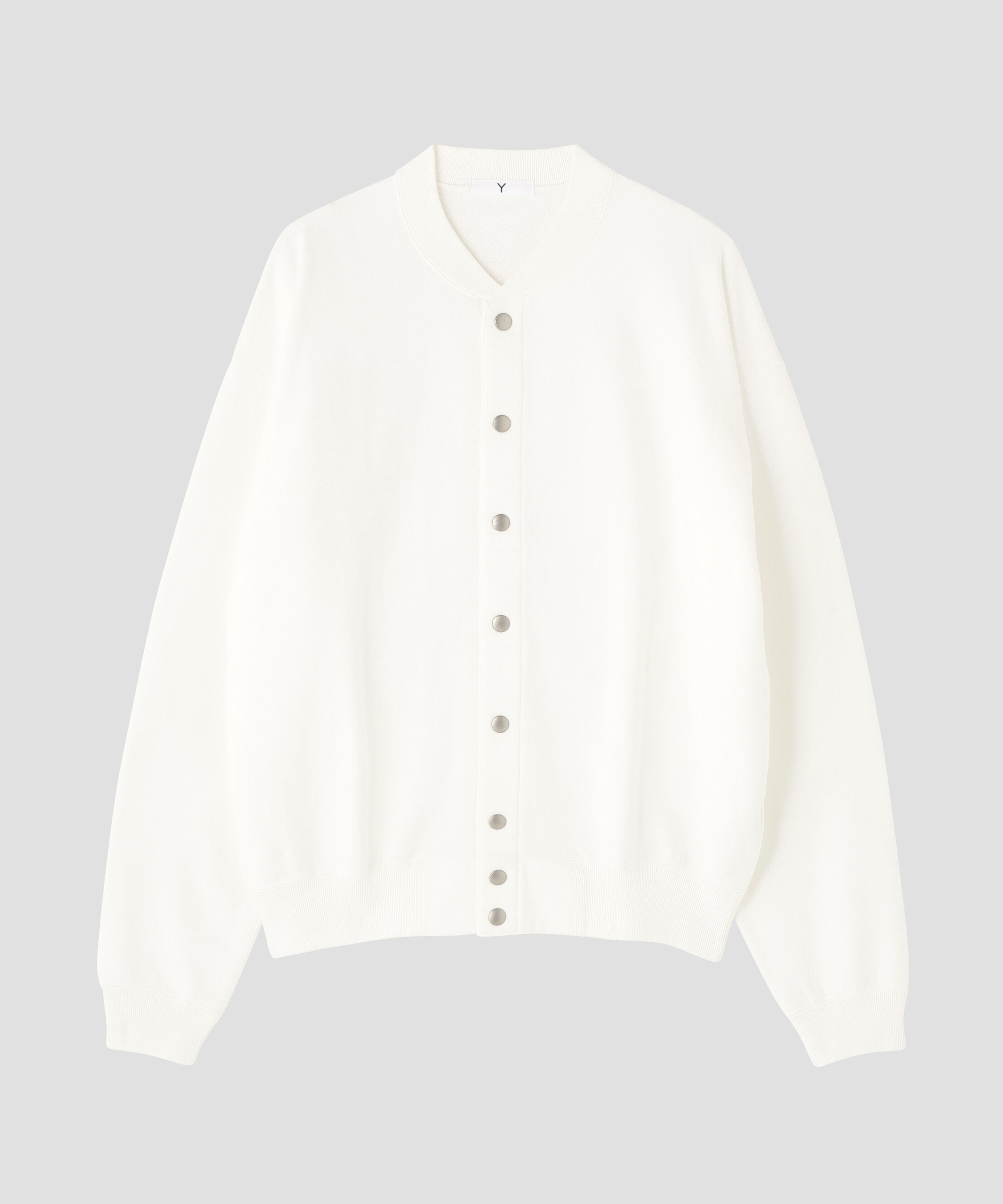 YLEVE 「Ｙ /  [UNISEX] ORGANIC COTTON HEAVY WEIGHT FLEECE SNAP CARDIGAN」|Tシャツ・カットソー|ホワイト