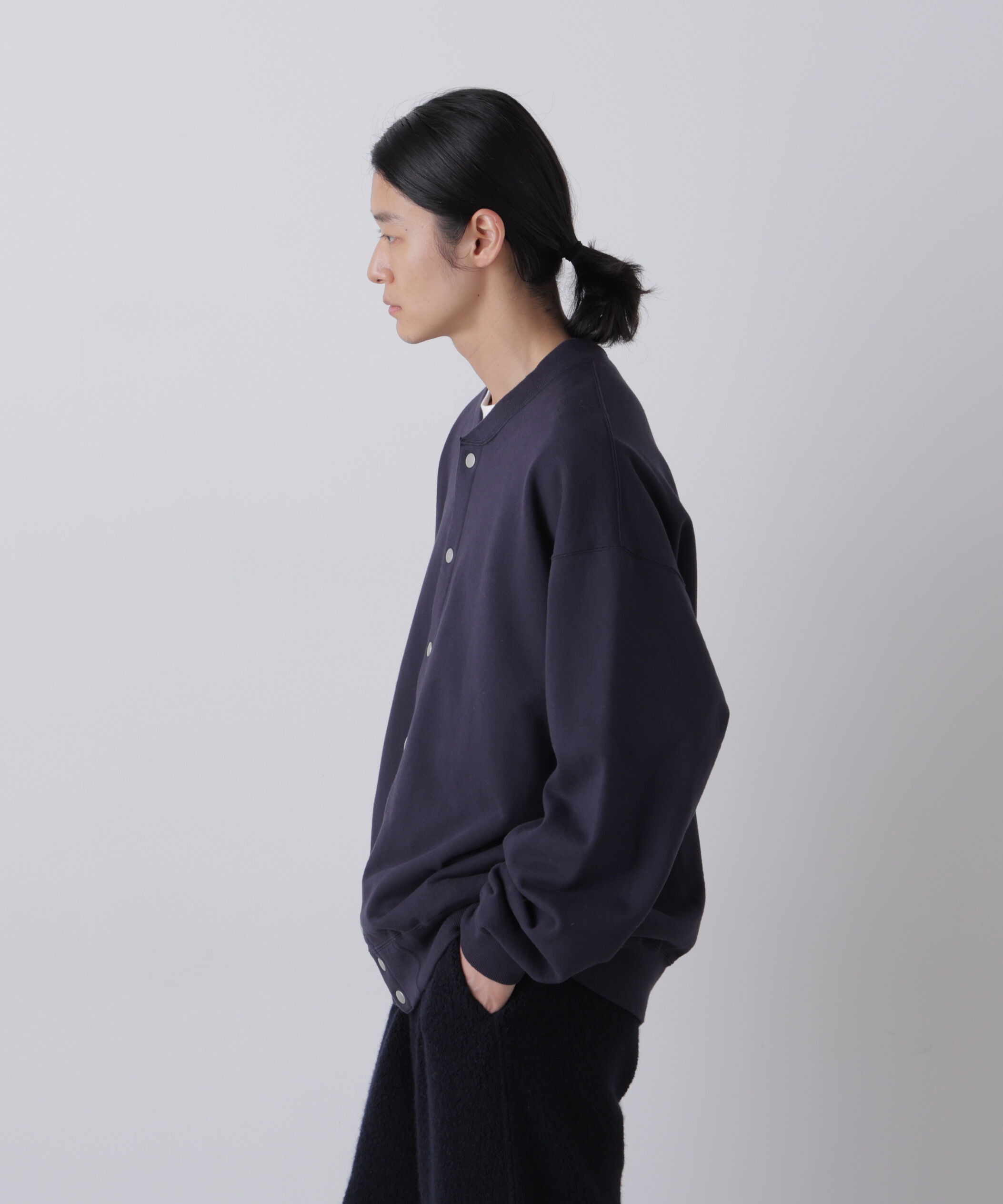 YLEVE 「Ｙ /  [UNISEX] ORGANIC COTTON HEAVY WEIGHT FLEECE SNAP CARDIGAN」|Tシャツ・カットソー|