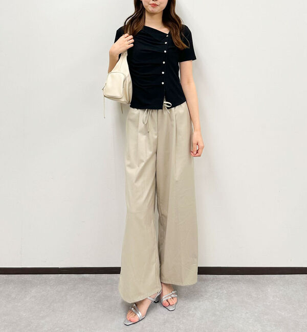 archives「【ＯＮかわ】アシメタックボタンカットＴＯＰＳ　５Ｓ」|Tシャツ・カットソー|