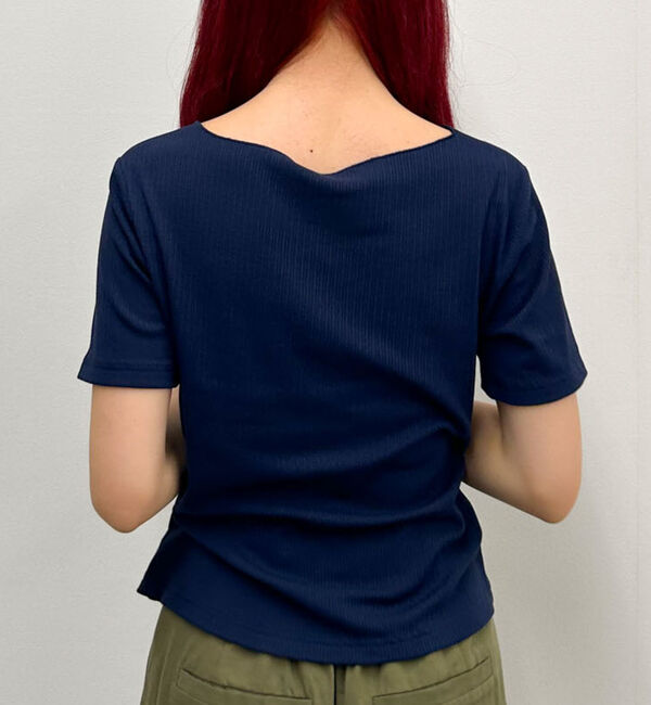 archives「【ＯＮかわ】アシメタックボタンカットＴＯＰＳ　５Ｓ」|Tシャツ・カットソー|