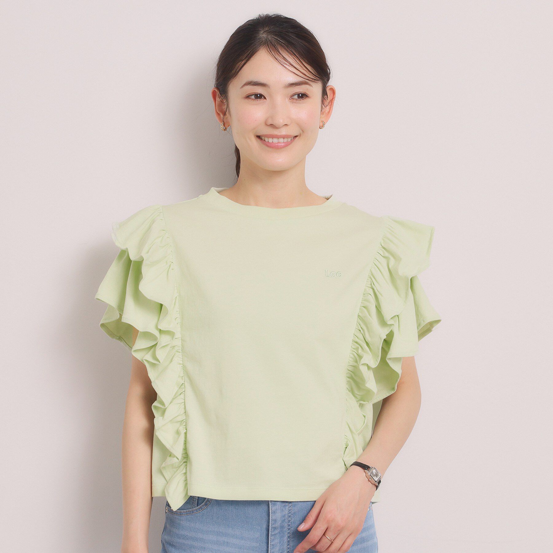 ITS&rsquo;DEMO「＜Lee＞ RUFFLESLEEVES TEE」|Tシャツ・カットソー|
