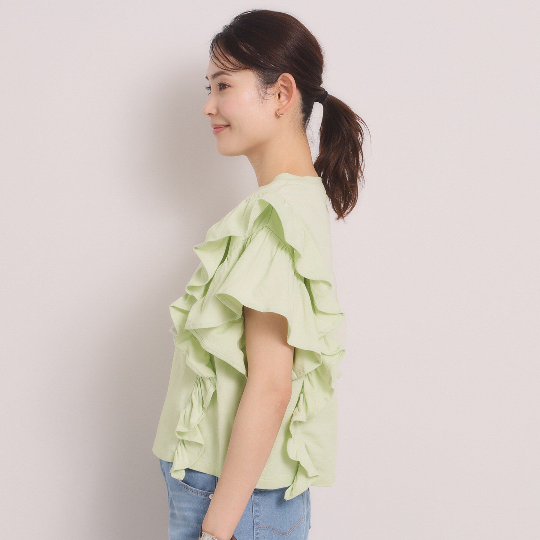 ITS&rsquo;DEMO「＜Lee＞ RUFFLESLEEVES TEE」|Tシャツ・カットソー|