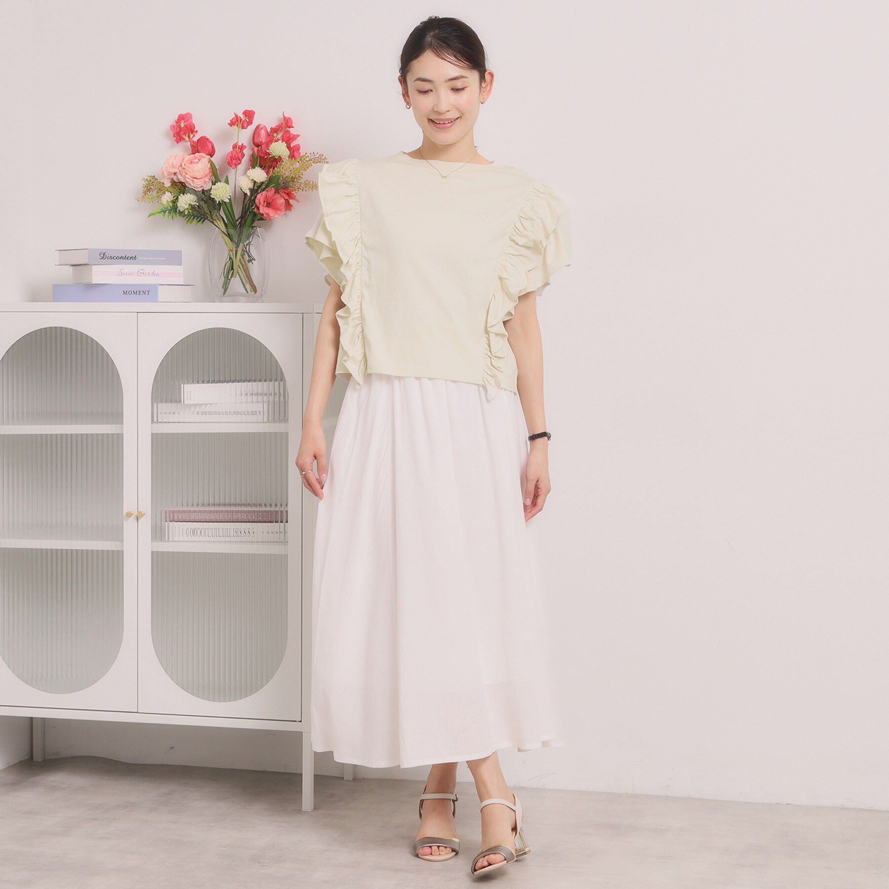 ITS&rsquo;DEMO「＜Lee＞ RUFFLESLEEVES TEE」|Tシャツ・カットソー|