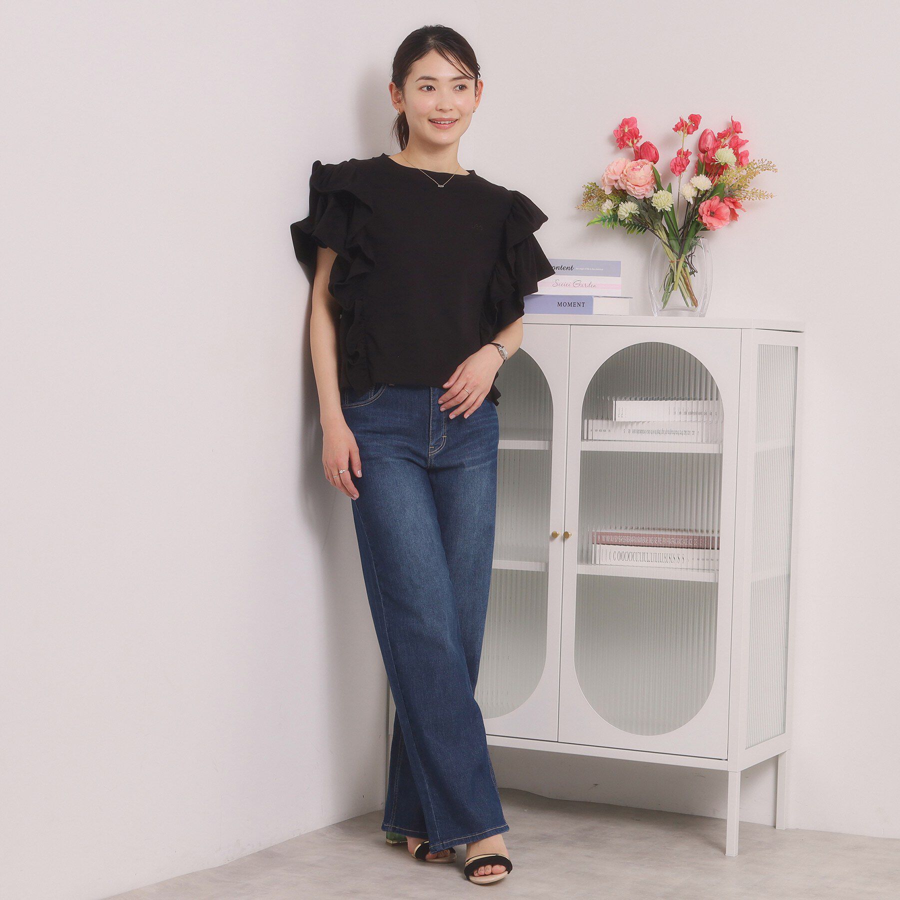 ITS&rsquo;DEMO「＜Lee＞ RUFFLESLEEVES TEE」|Tシャツ・カットソー|