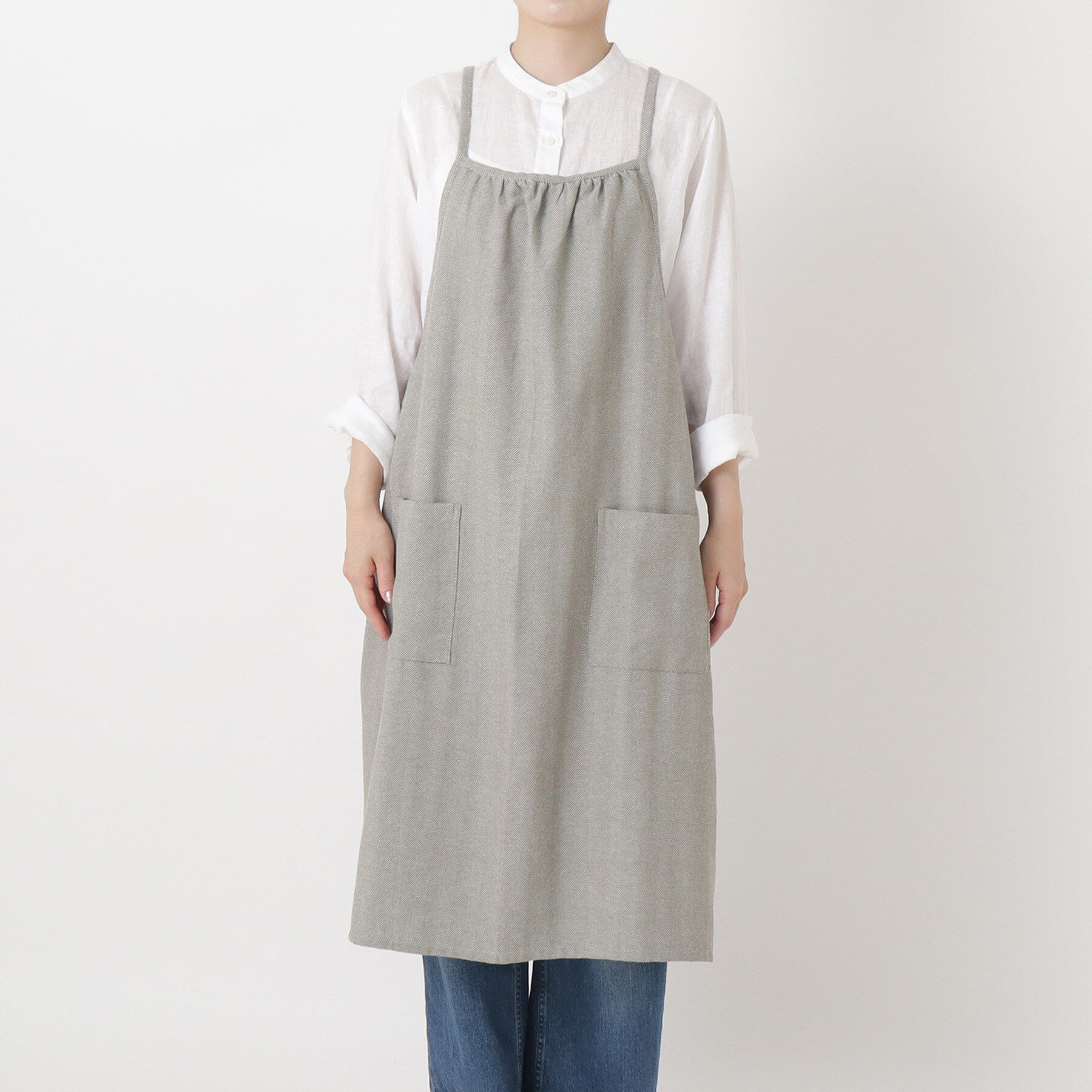 212 KITCHEN STORE「ヘリンボーン エプロン GY」|食器・キッチングッズ|