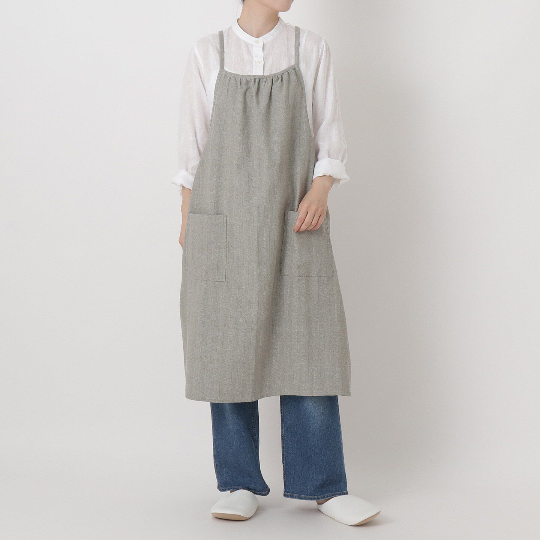 212 KITCHEN STORE「ヘリンボーン エプロン GY」|食器・キッチングッズ|
