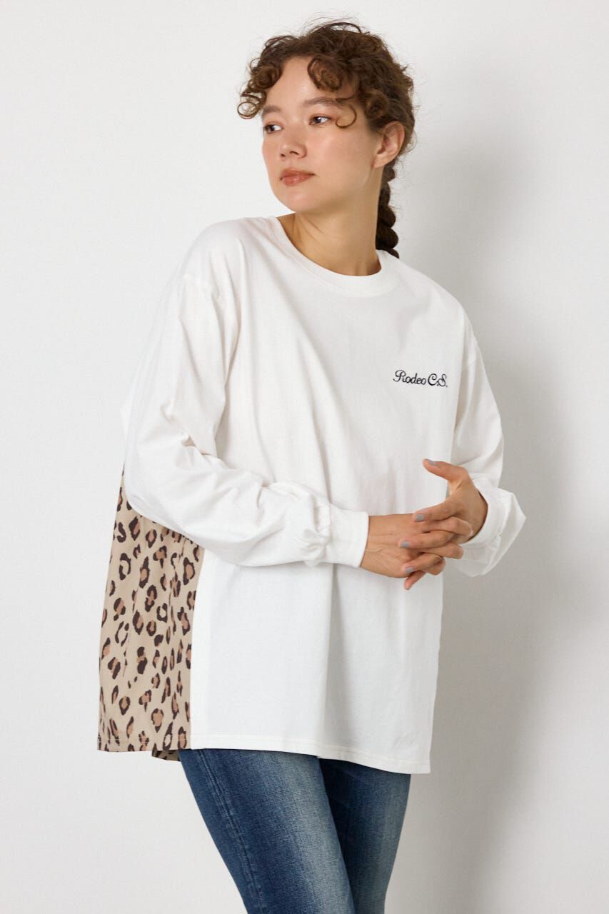 RODEO CROWNS「バックギャザードッキングロングTシャツ」|Tシャツ・カットソー|