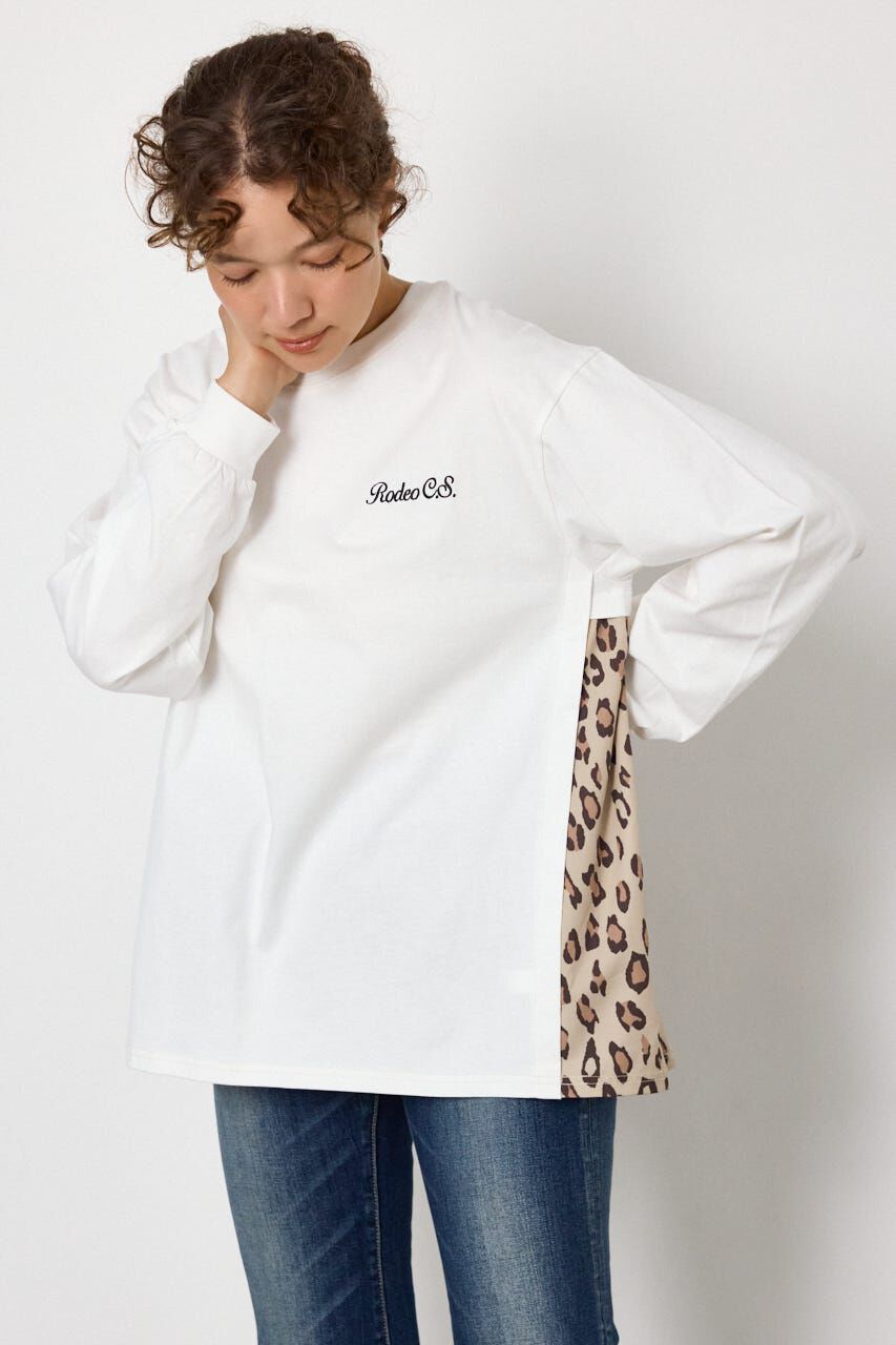 RODEO CROWNS「バックギャザードッキングロングTシャツ」|Tシャツ・カットソー|