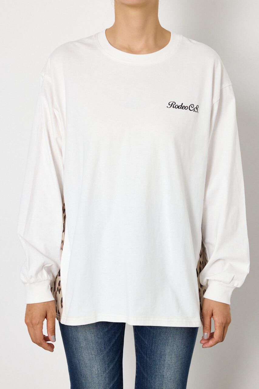 RODEO CROWNS「バックギャザードッキングロングTシャツ」|Tシャツ・カットソー|