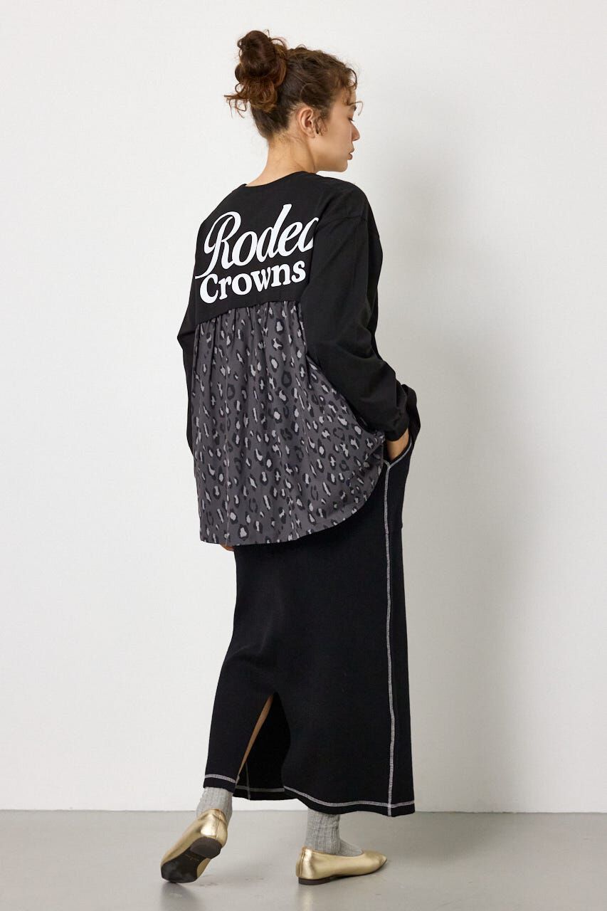 RODEO CROWNS「バックギャザードッキングロングTシャツ」|Tシャツ・カットソー|
