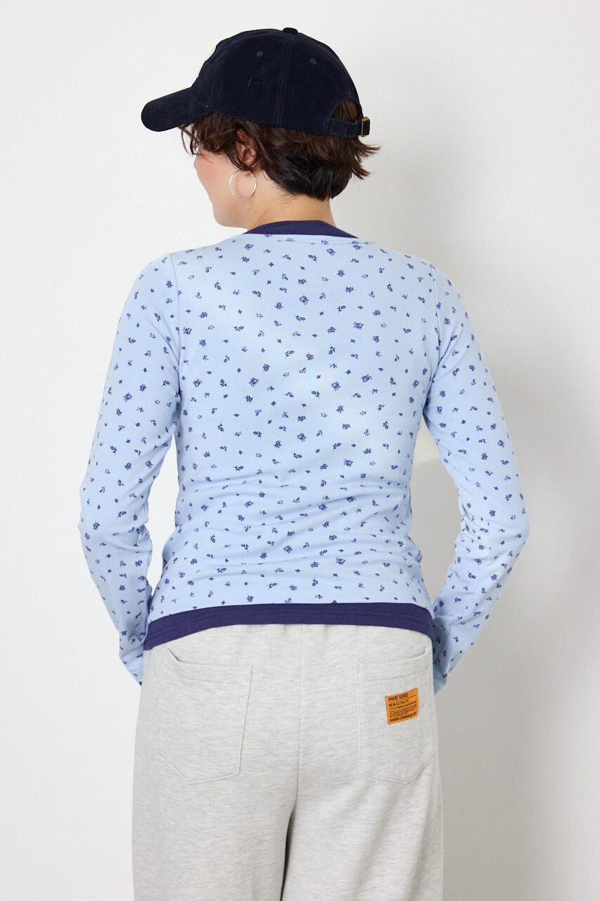 RODEO CROWNS「フェイクレイヤードヘンリーネックトップス」|Tシャツ・カットソー|