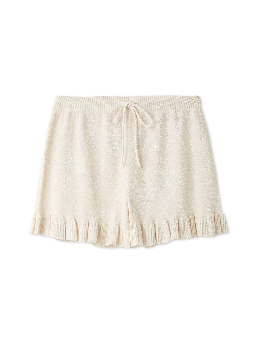 SNIDEL HOME「ニットフリルショートパンツ」|ルームウェア|