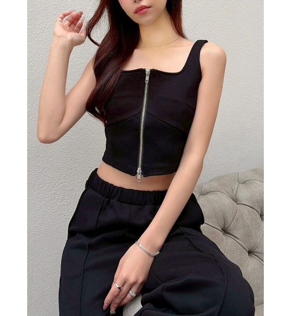 RESEXXY「コルセットデザインカットトップス【セットアップ着用可能】」|Tシャツ・カットソー|