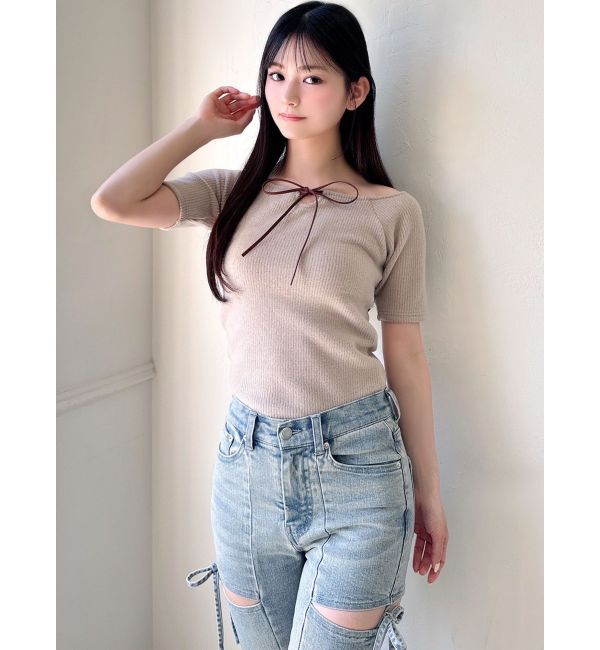 RESEXXY「バックツイストテレコトップス」|Tシャツ・カットソー|