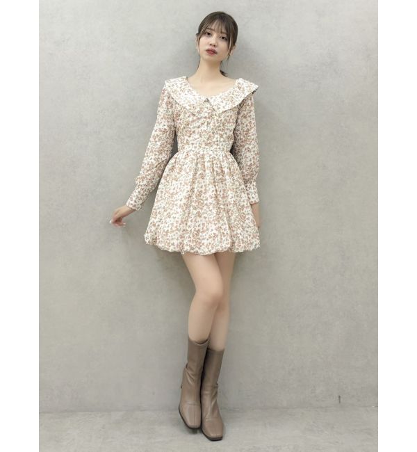 dazzlin「ワンショルバルーンミニワンピース」|ワンピース|