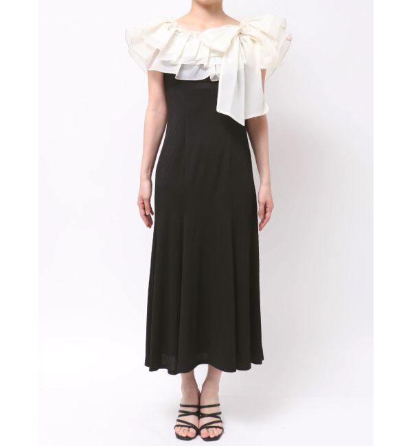 dazzlin「ショルダーリボンフリルカットワンピース」|ワンピース|
