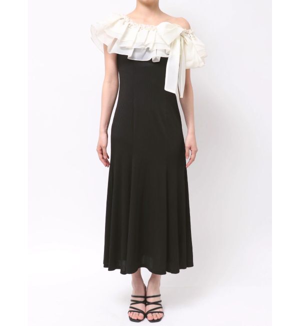 dazzlin「ショルダーリボンフリルカットワンピース」|ワンピース|