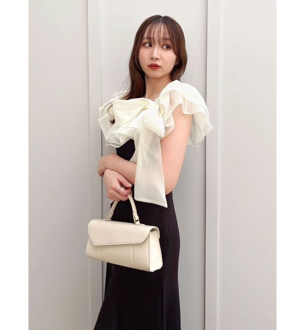 dazzlin「ショルダーリボンフリルカットワンピース」|ワンピース|