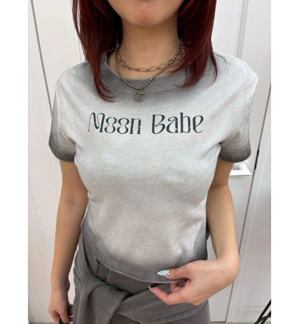 EVRIS「MOON BABE ロゴクロップドTシャツ」|Tシャツ・カットソー|
