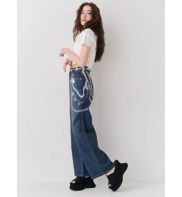 EVRIS「レタリングシンプルショートTシャツ」|Tシャツ・カットソー|
