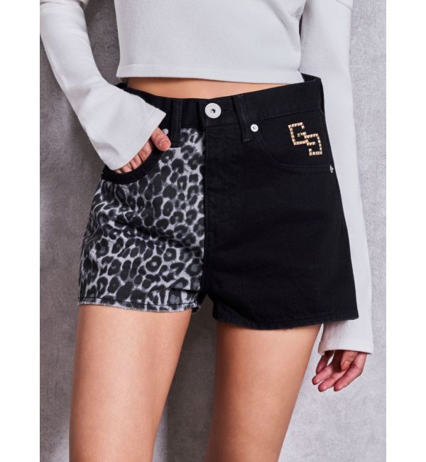 GYDA「GG studs leopardショートパンツ」|その他|