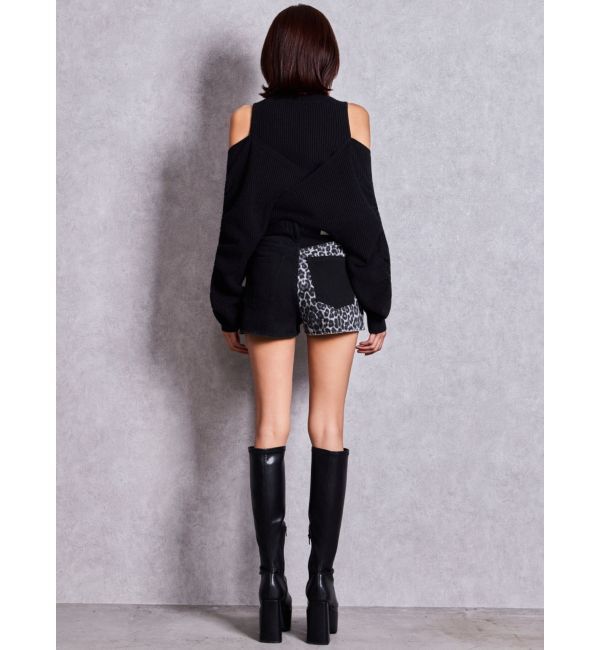 GYDA「GG studs leopardショートパンツ」|その他|